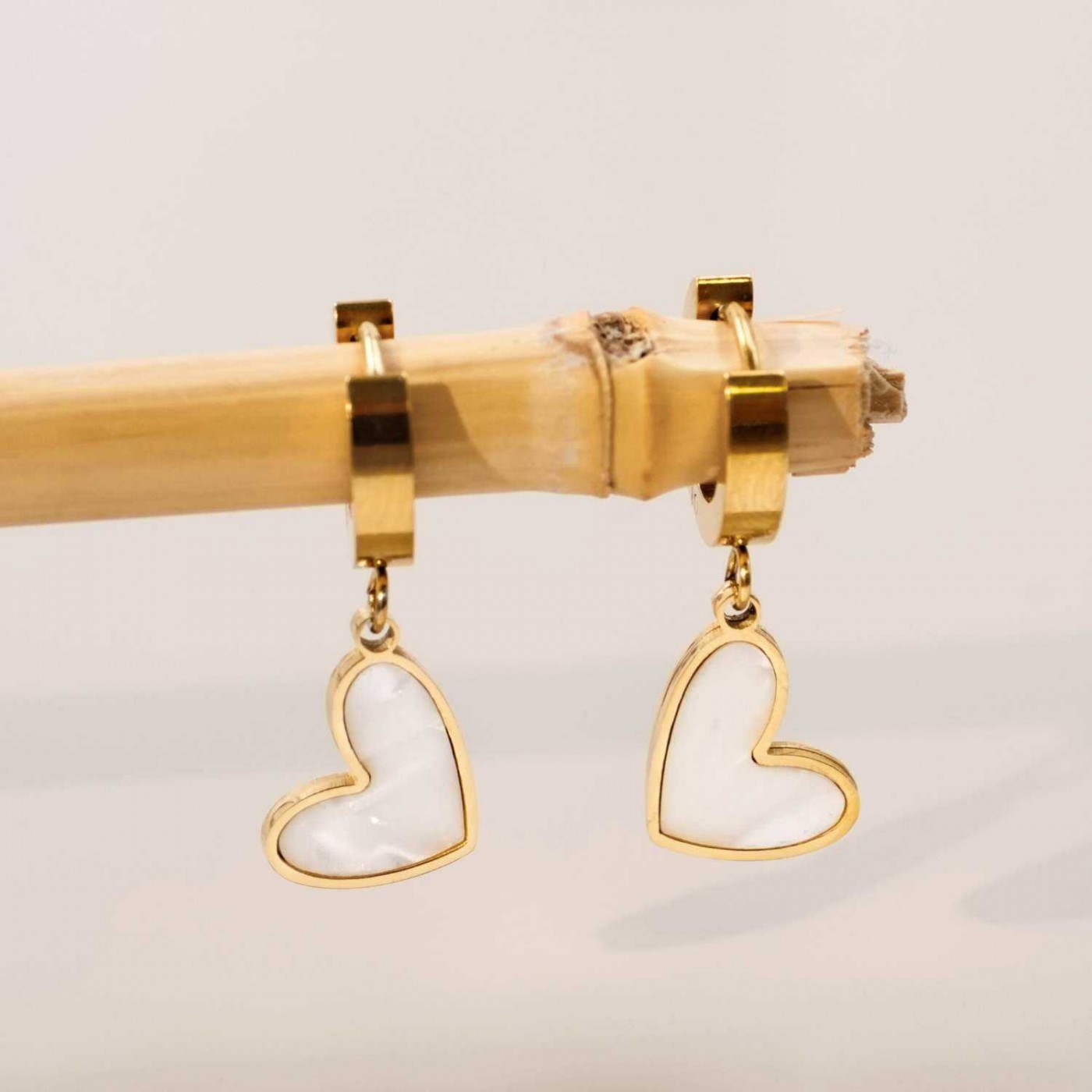 Inox Heart Earrings — Earrings from Toolittle — additional view 2