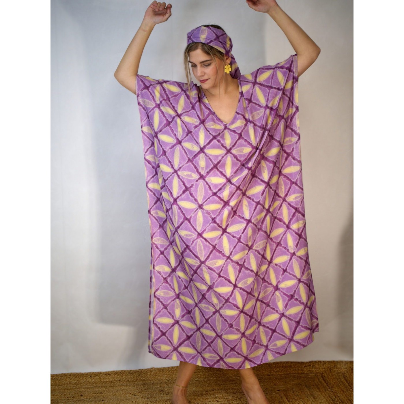 KOKKOSAMMOU Maxi caftan Corfu — Dresses from Toolittle — additional view 6