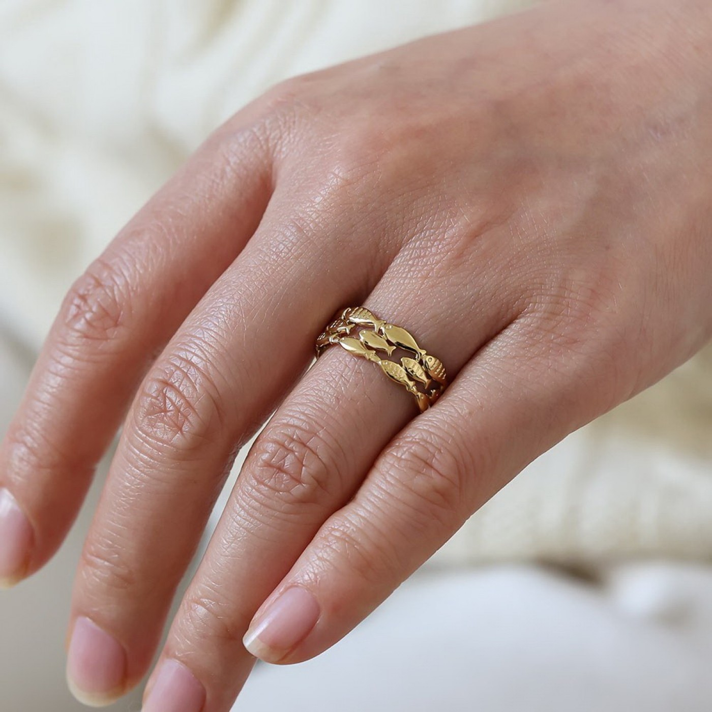 Stainless Steel Ring | Little Fish
