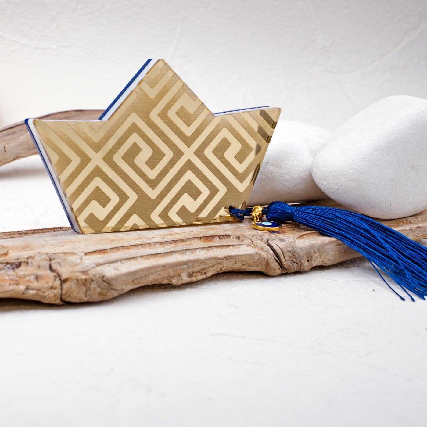 Tabletop Lucky Charm "Greek Key" Boat — Pendants & charms from Toolittle — additional view 3