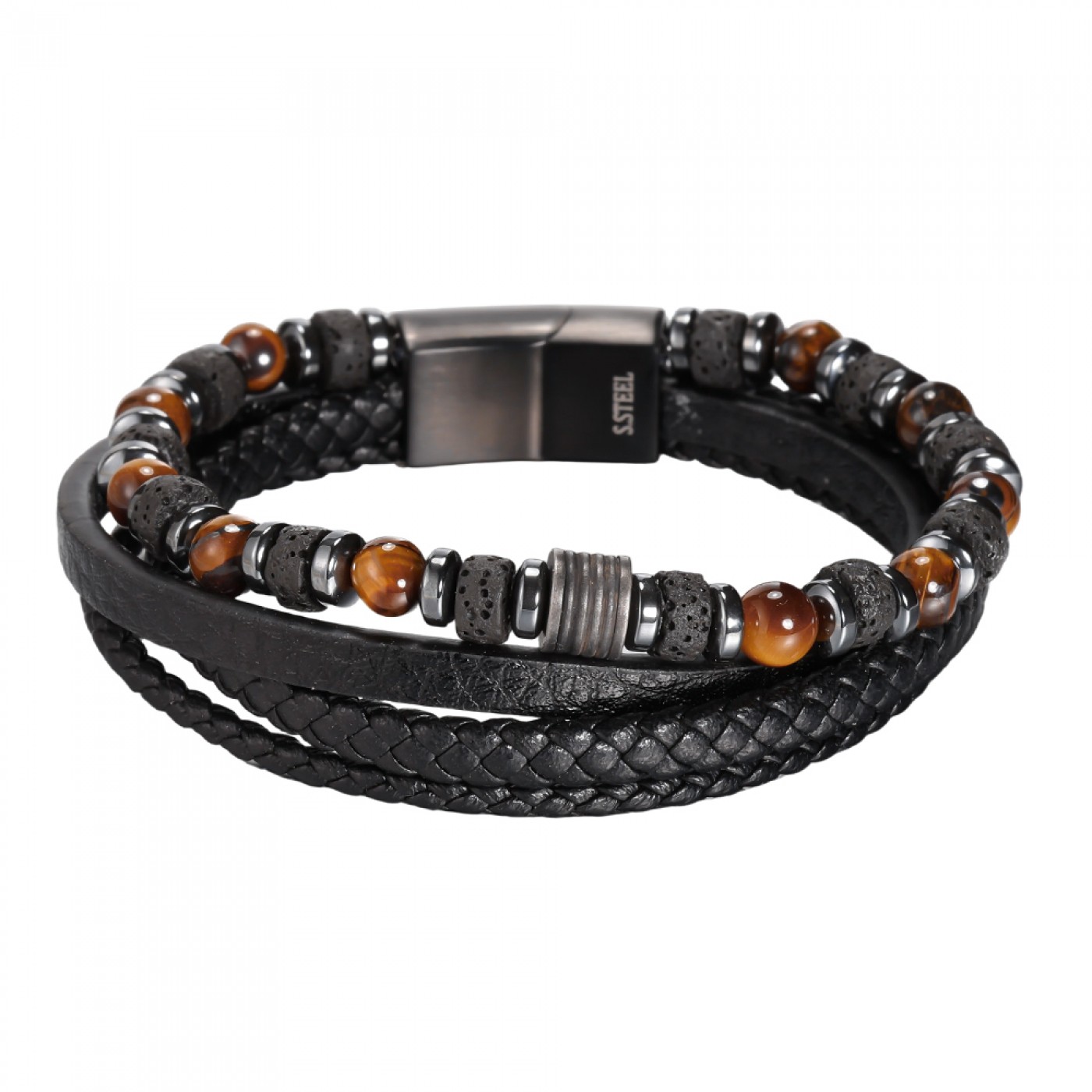 Men's Bracelet | Stainless Steel & Stones — Bracelets from Toolittle — additional view 2