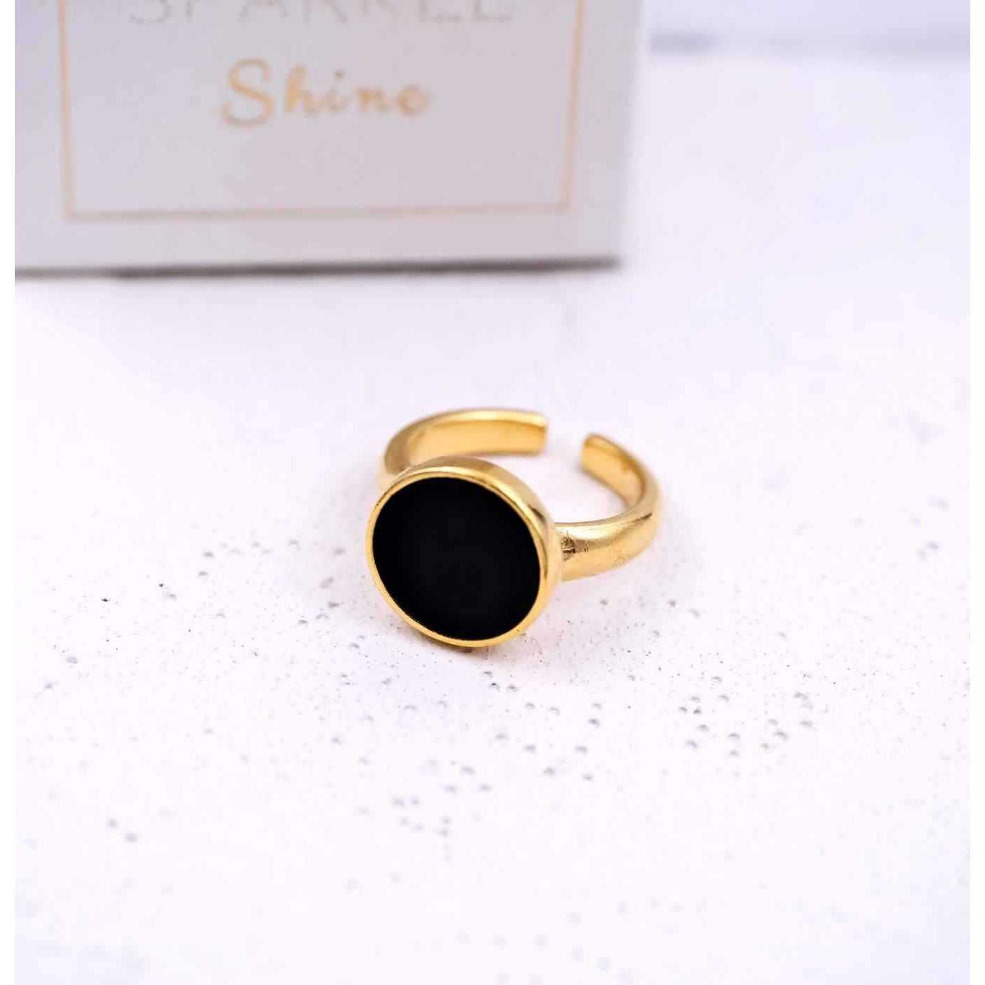Gold-plated ring with enamel — Rings from Toolittle — additional view 2