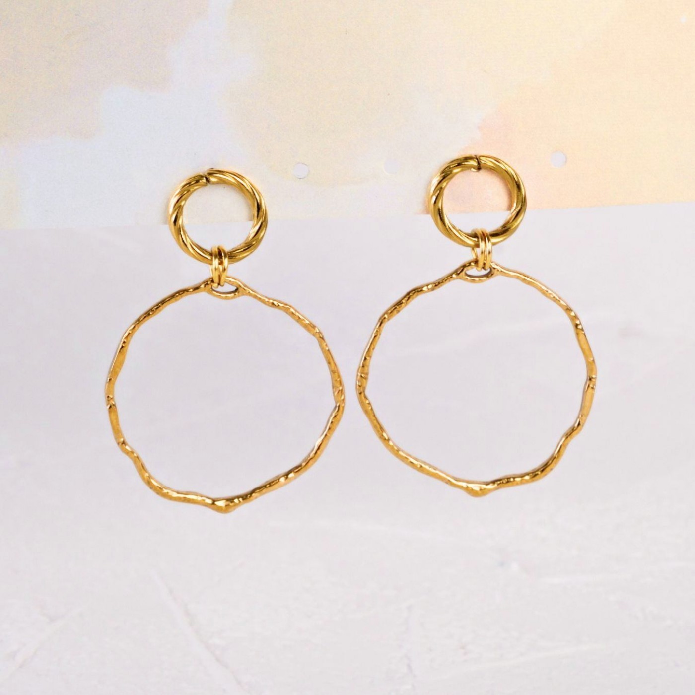 Stainless steel Jewelry: Gold-plated Earrings — Earrings from Toolittle — additional view 5