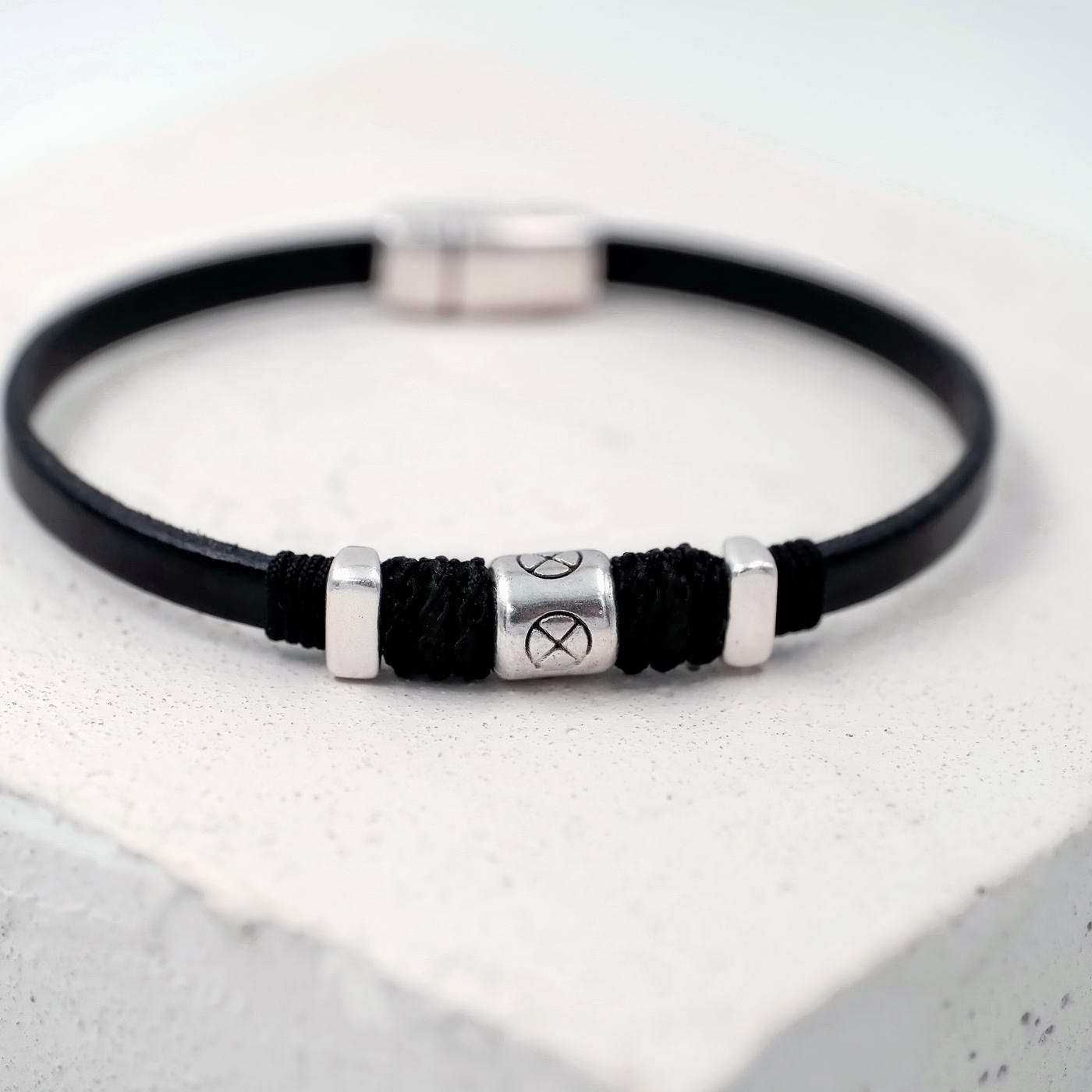 Men's leather bracelet Escape