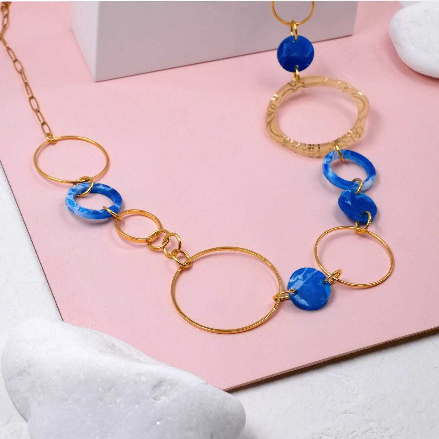 Plexi Circles Long Necklace — Necklaces from Toolittle — additional view 3