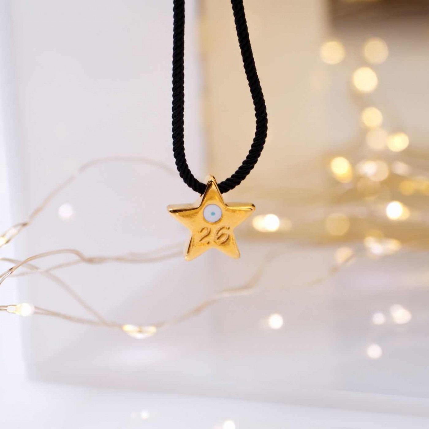 Handmade Lucky Necklace - '26 Star Pendant & "Joker" Card — Pendants & charms from Toolittle — additional view 4