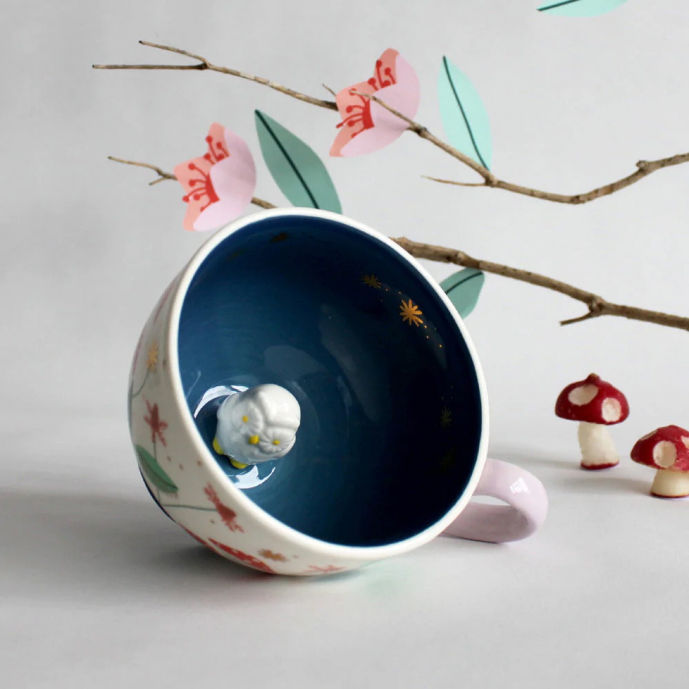 Secret Garden Owl Teacup — Ceramics & pottery from Toolittle — additional view 2