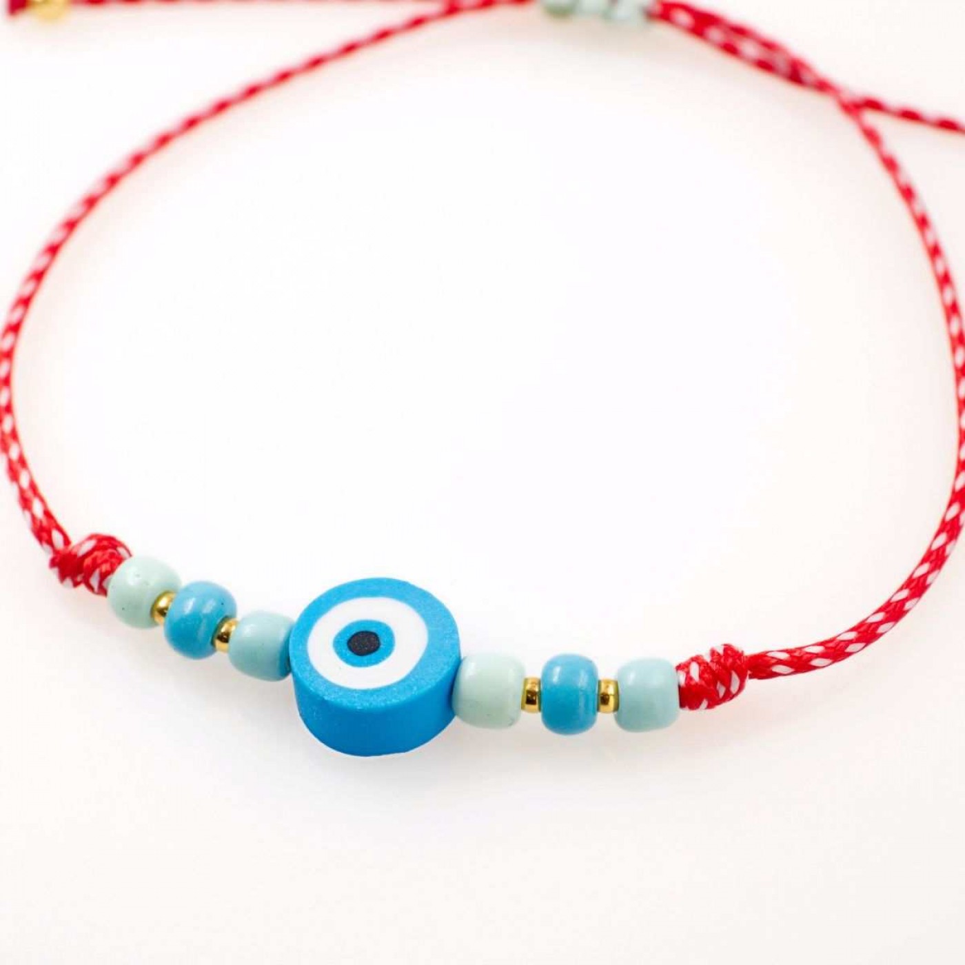 Women’s Martaki Bracelet with Acrylic Evil Eye| Handmade — Bracelets from Toolittle — additional view 3