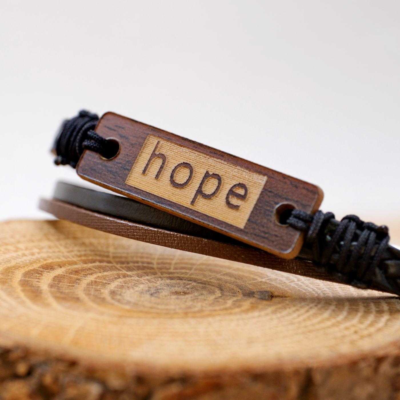 Hope Leather Men's Bracelet — Bracelets from Toolittle — additional view 6