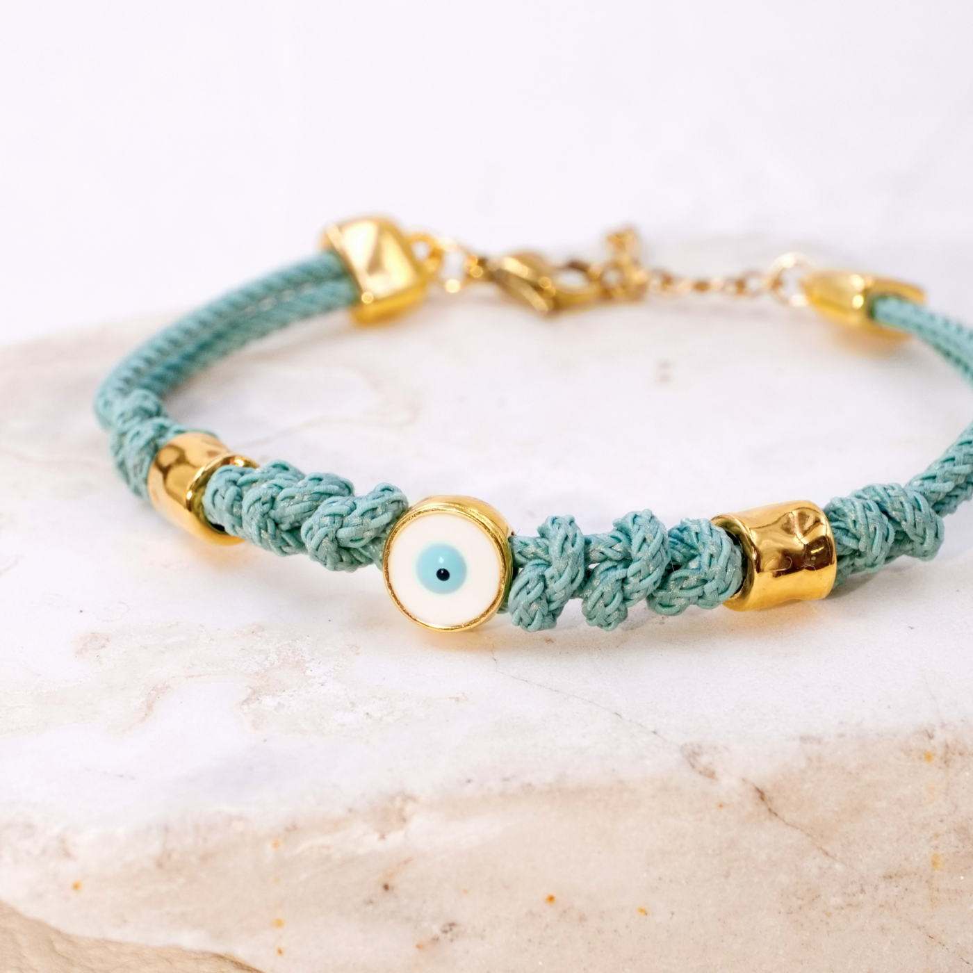 Cord Bracelet with Evil Eye — Bracelets from Toolittle — additional view 3