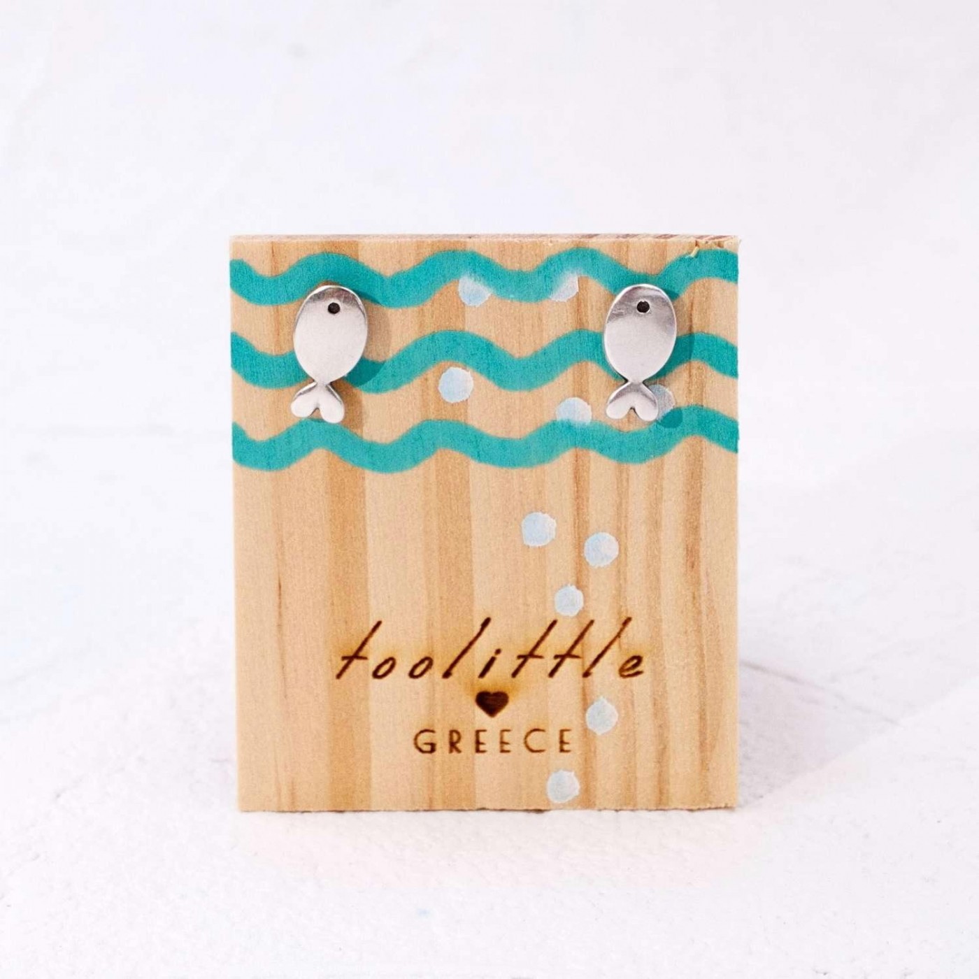 Fish Stud Earrings — Earrings from Toolittle — additional view 2