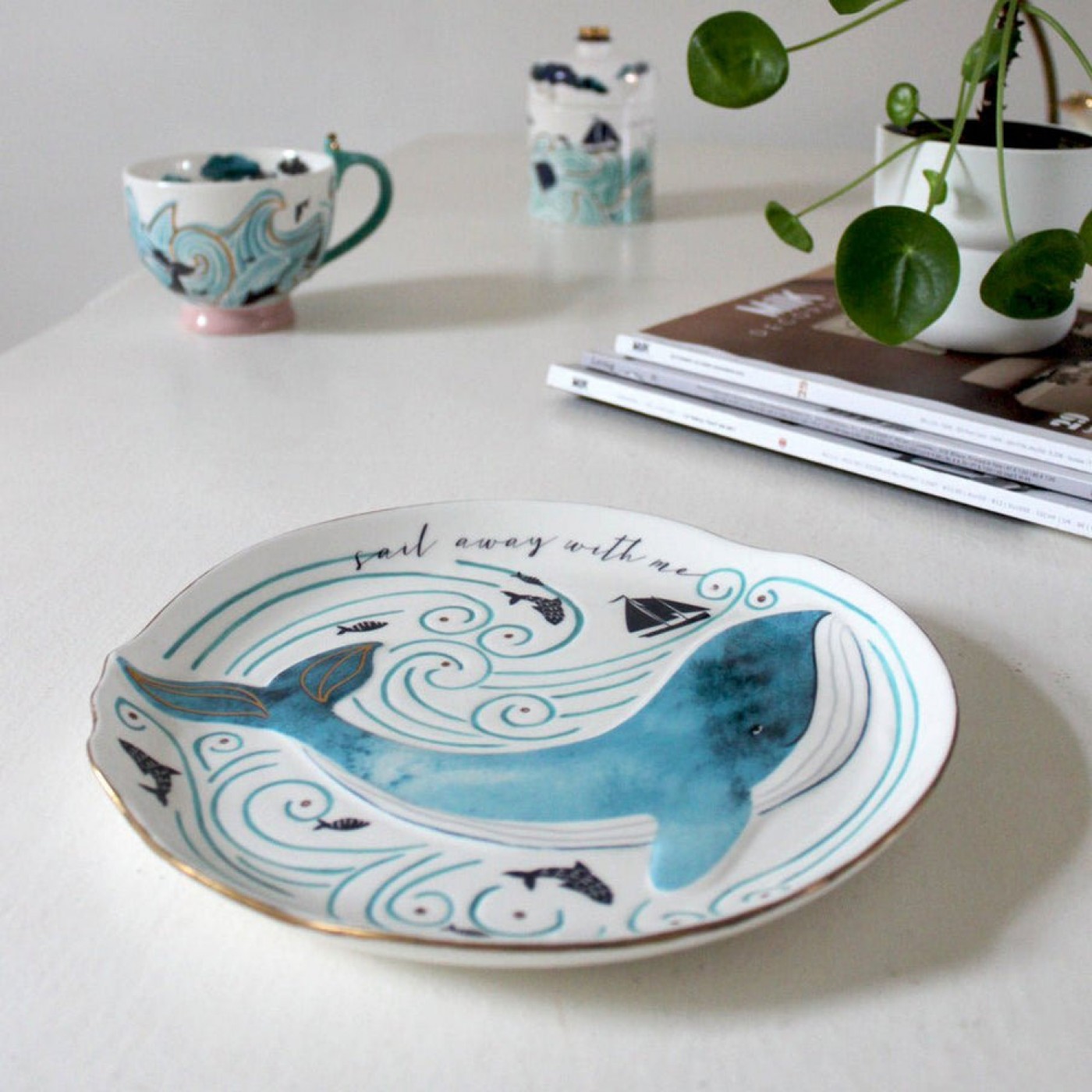 By The Sea Whale Platter — Ceramics & pottery from Toolittle — additional view 3