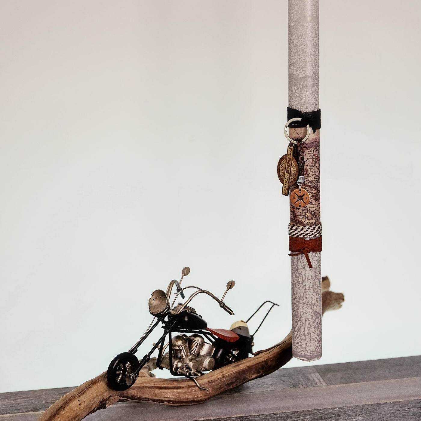 Easter candle with keychain and chopper motorcycle — Candles & home fragrance from Toolittle — additional view 2