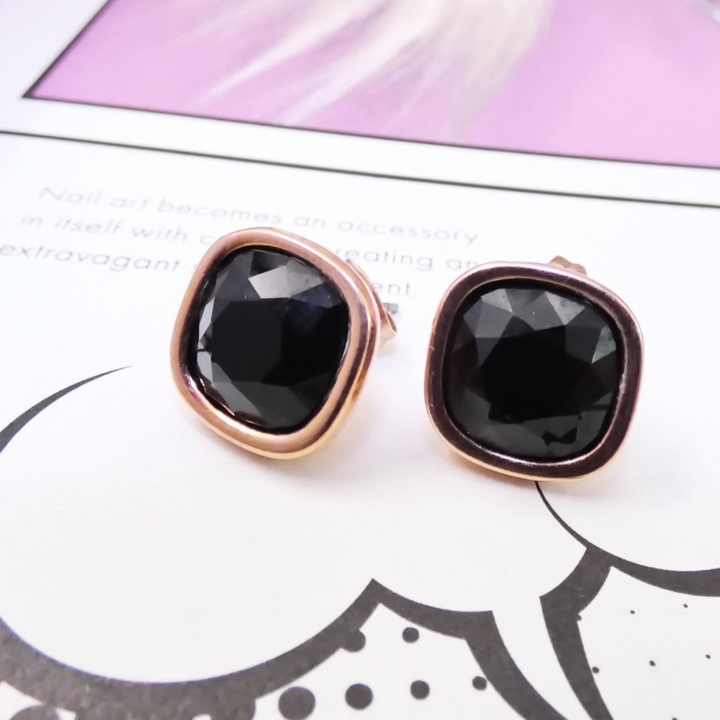 Earrings with Austrian crystals — Earrings from Toolittle — additional view 3