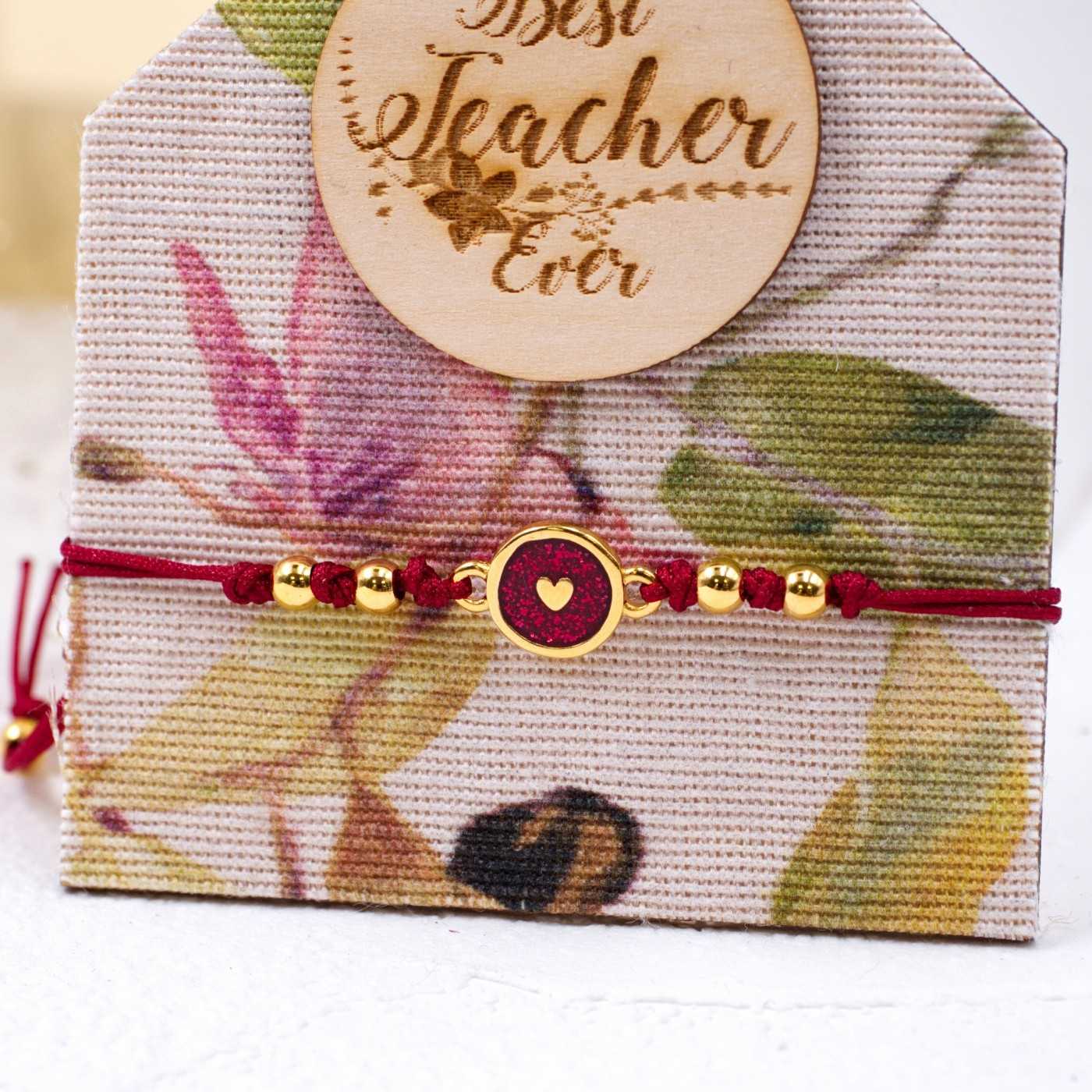 Gift for the Teacher - Heart Bracelet — Bracelets from Toolittle — additional view 2
