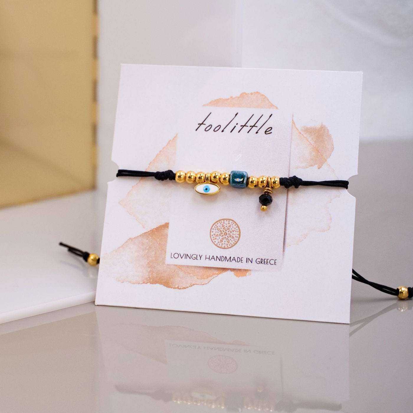 Makrame Bracelet with Evil Eye — Bracelets from Toolittle — additional view 2