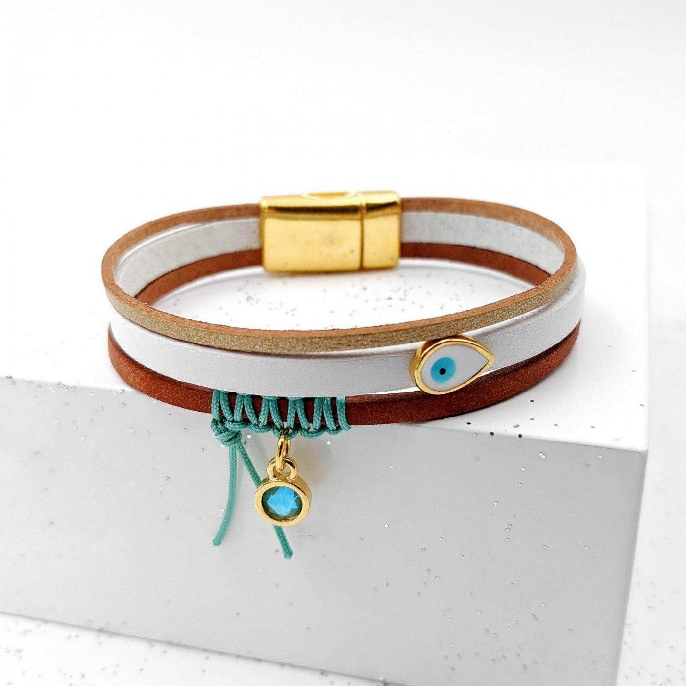 Summer Sand Leather bracelet — Bracelets from Toolittle — additional view 3