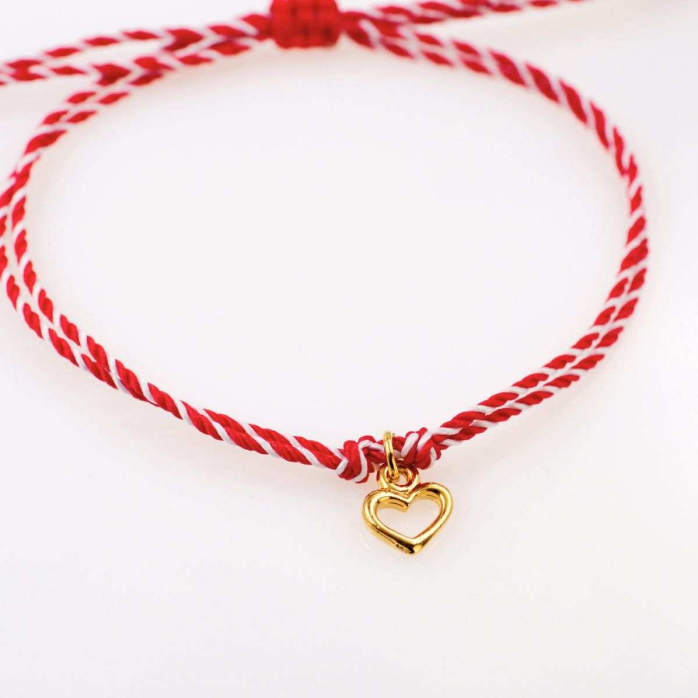 Women’s Martaki Bracelet | Outline Heart Charm — Bracelets from Toolittle — additional view 4