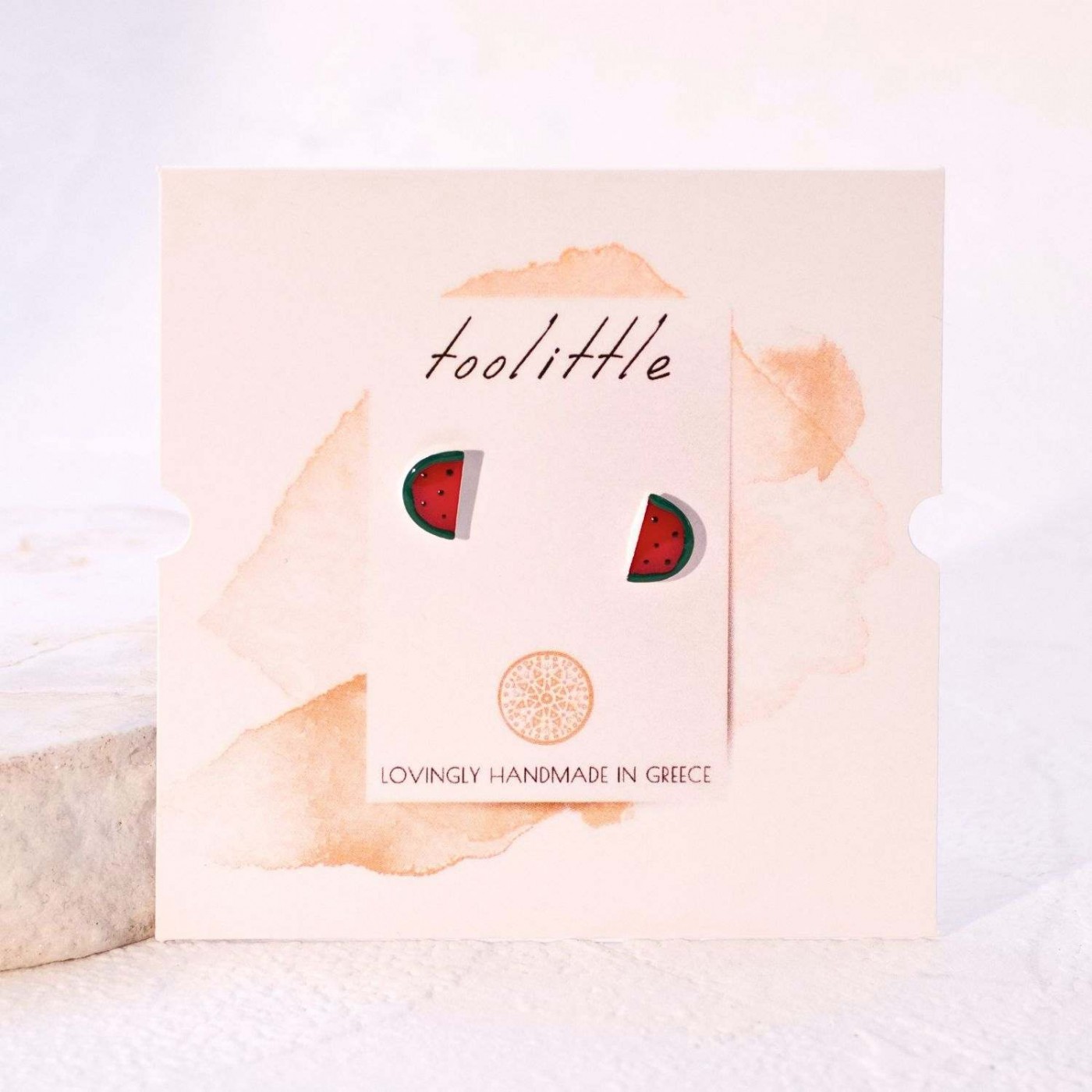 Watermelon 925° Silver Earrings — Earrings from Toolittle — additional view 4