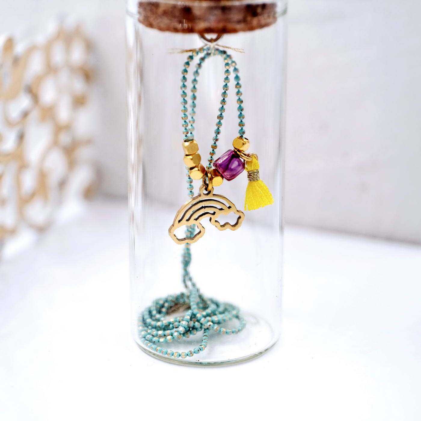 Kid's necklace Rainbow in a bottle — Necklaces from Toolittle — additional view 2