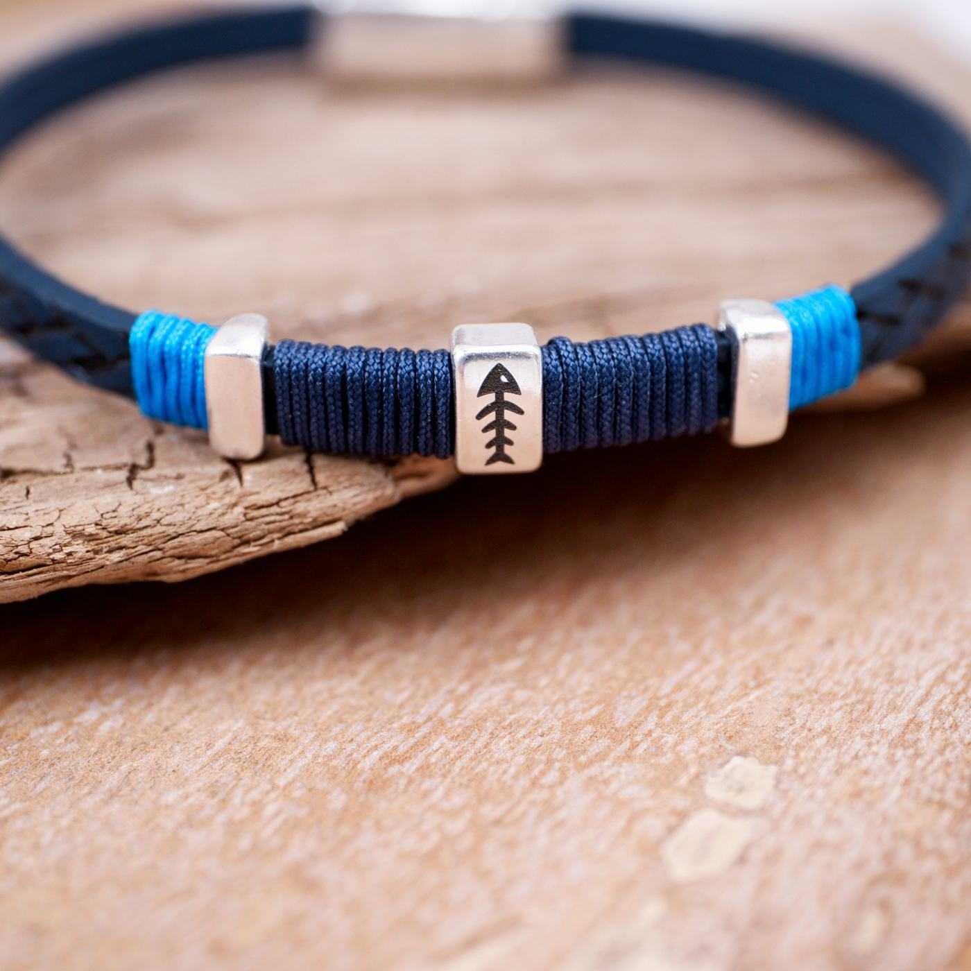 Fishbone PU Leather Men's Bracelet — Bracelets from Toolittle — additional view 5