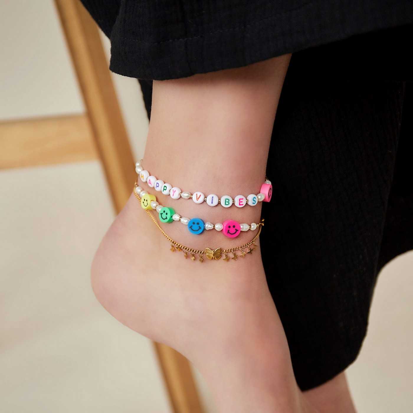 Color Staybright stainless steel Anklet