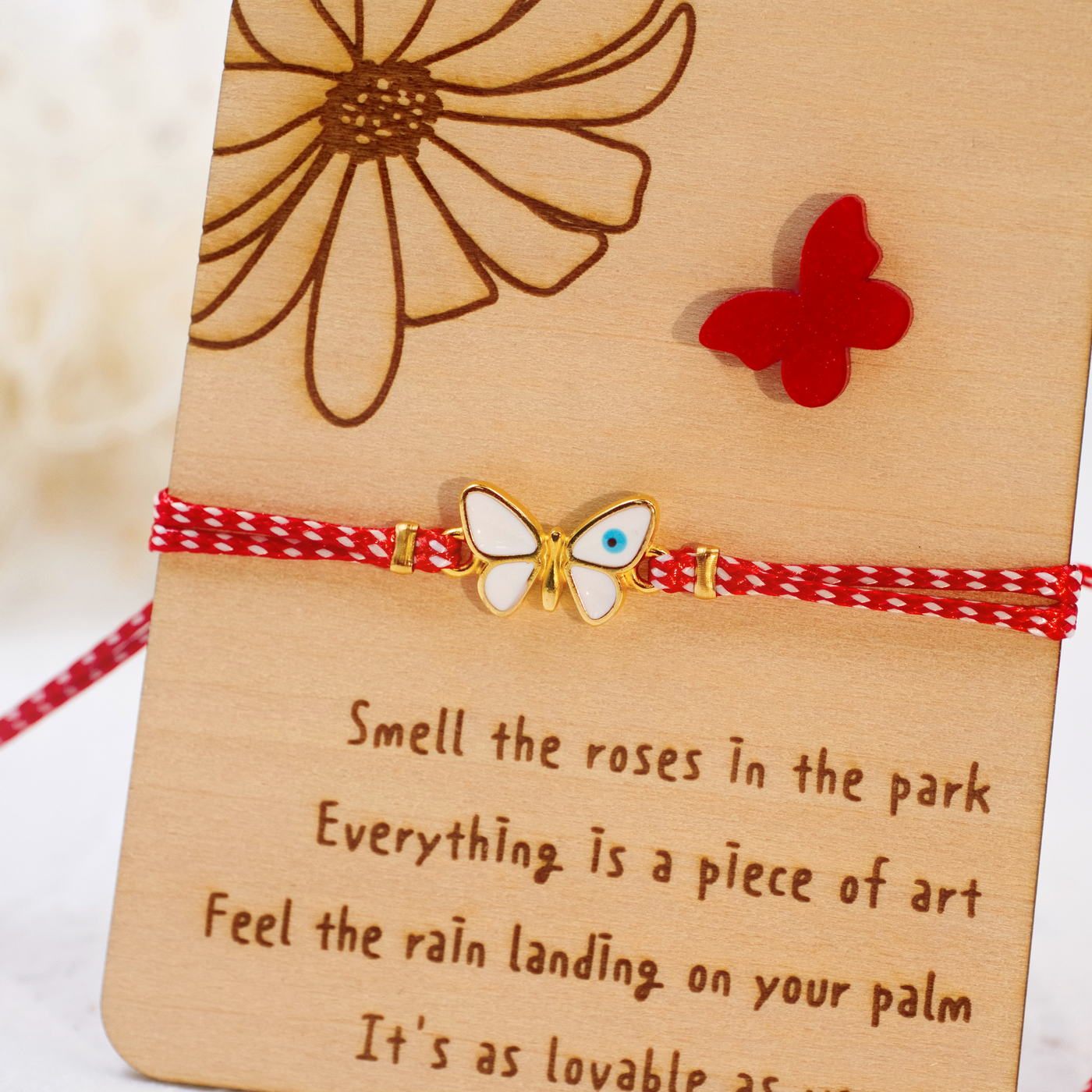 Evil Eye Buttefly Martaki Bracelet for Women