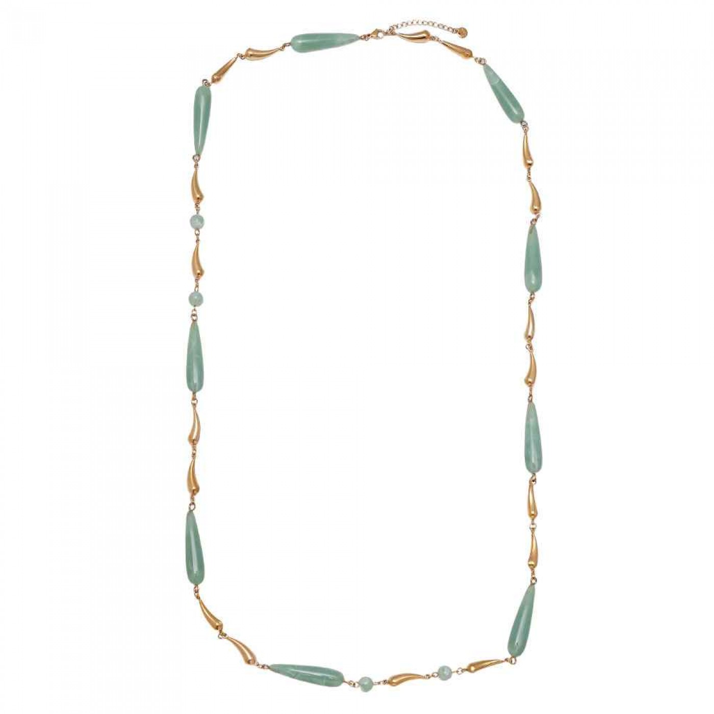 Long Necklace with Resin Drops - Stainless Steel | Veraman — Necklaces from Toolittle — additional view 2