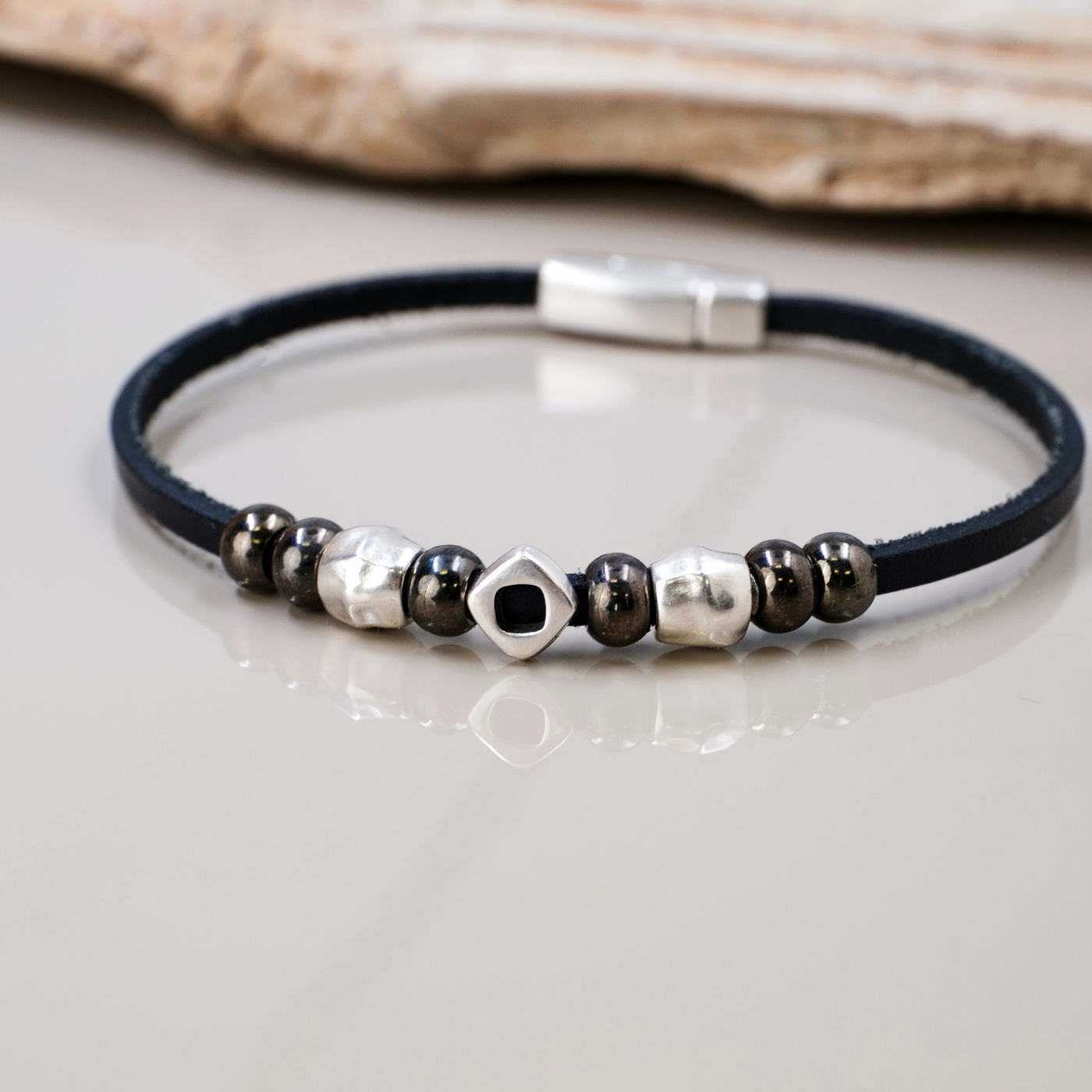 Leather Men's Bracelet — Bracelets from Toolittle — additional view 3