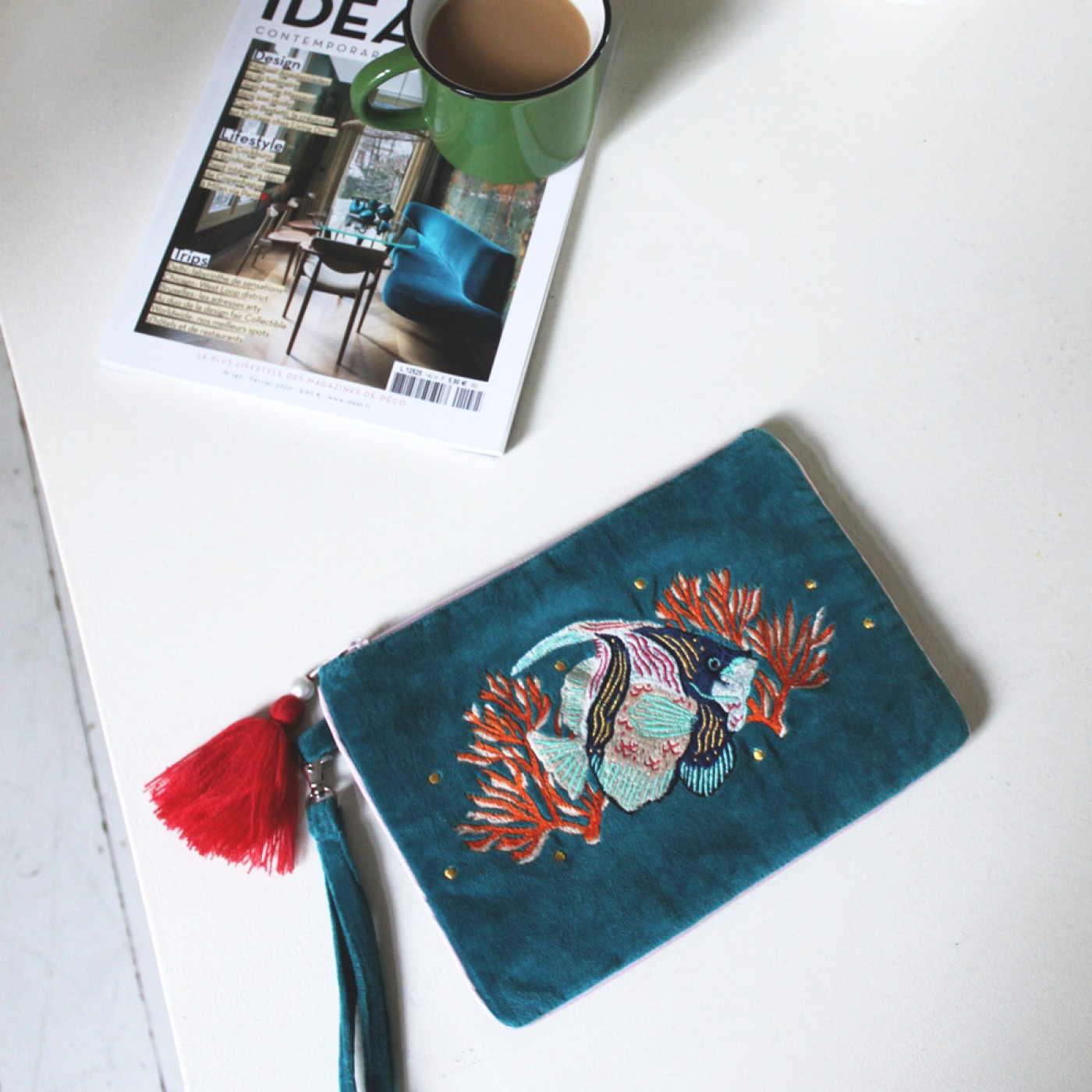 Coral Fish Clutch Bag — Bags & purses from Toolittle — additional view 4