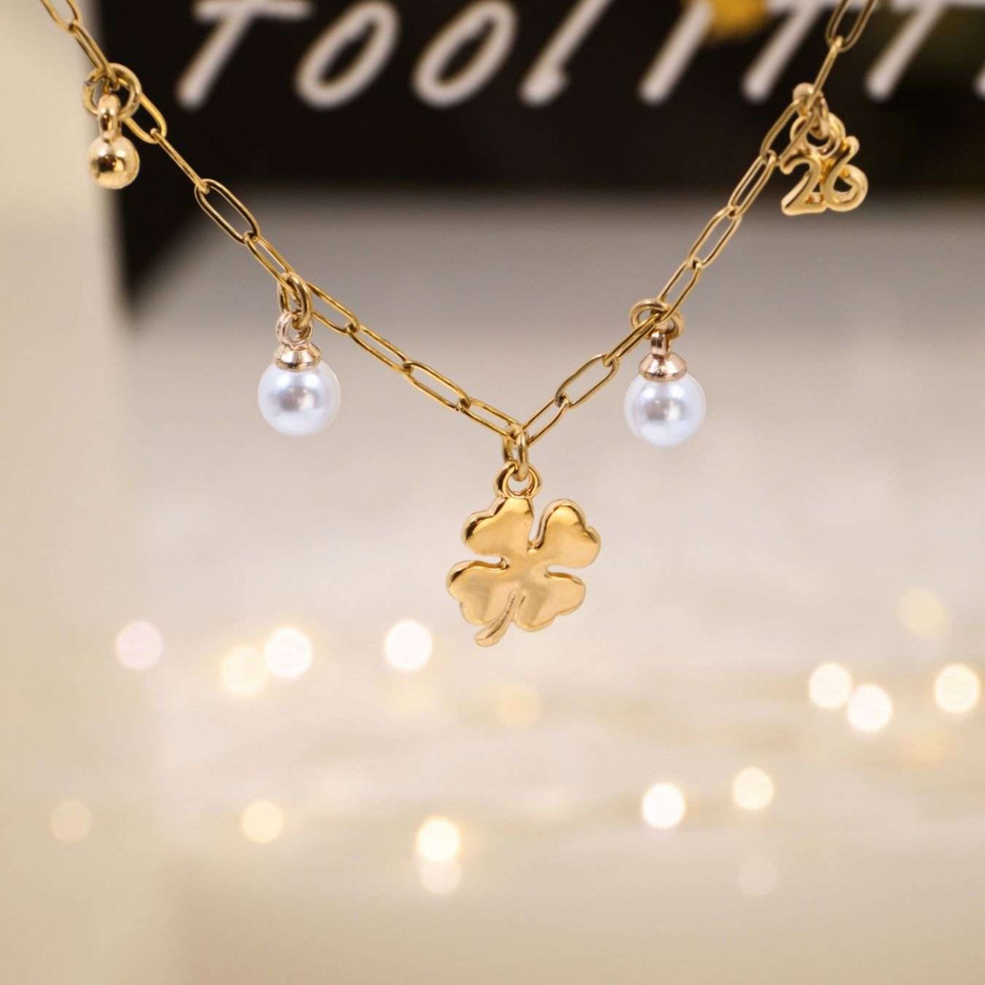 2026 Lucky Bracelet: Pearls & Four Leaf Clover — Pendants & charms from Toolittle — additional view 4