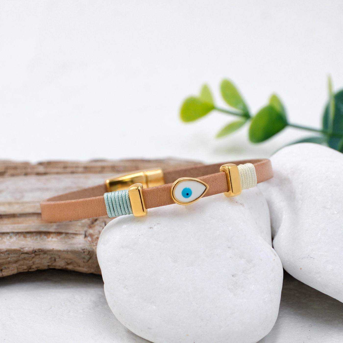 Eye Drop Leather Bracelet — Bracelets from Toolittle — additional view 3