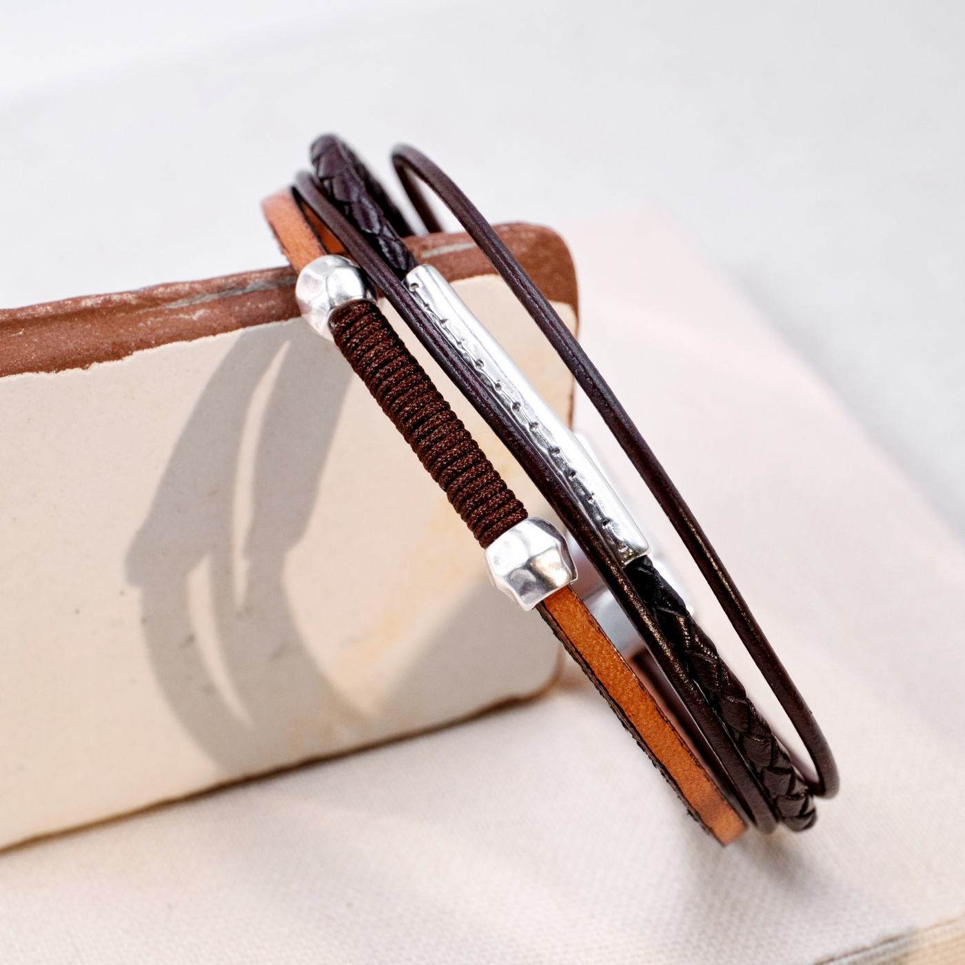 Leather Men's Bracelet — Bracelets from Toolittle — additional view 2