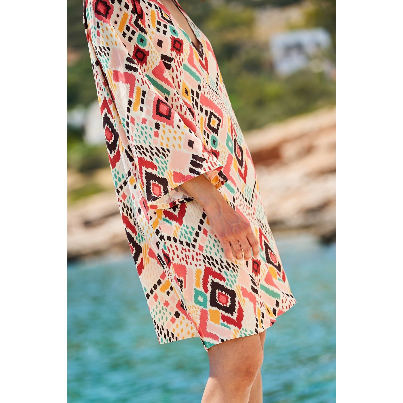 KOKKOSAMMOU Short Kaftan Mexico — Dresses from Toolittle — additional view 3