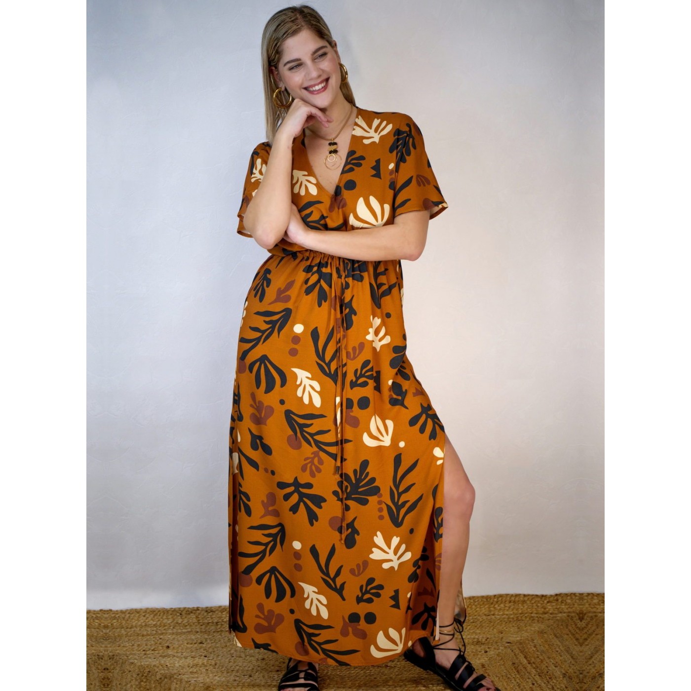 KOKKOSAMMOU Maxi caftan-dress Africa — Dresses from Toolittle — additional view 5