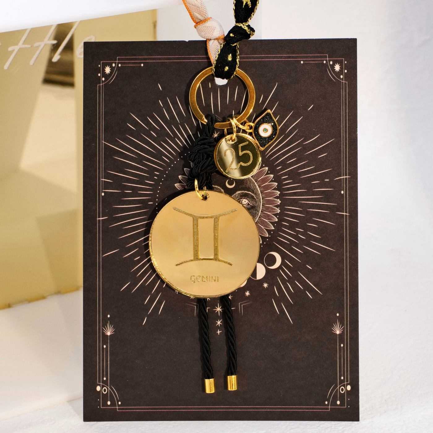 Gemini Sign Lucky Keychain