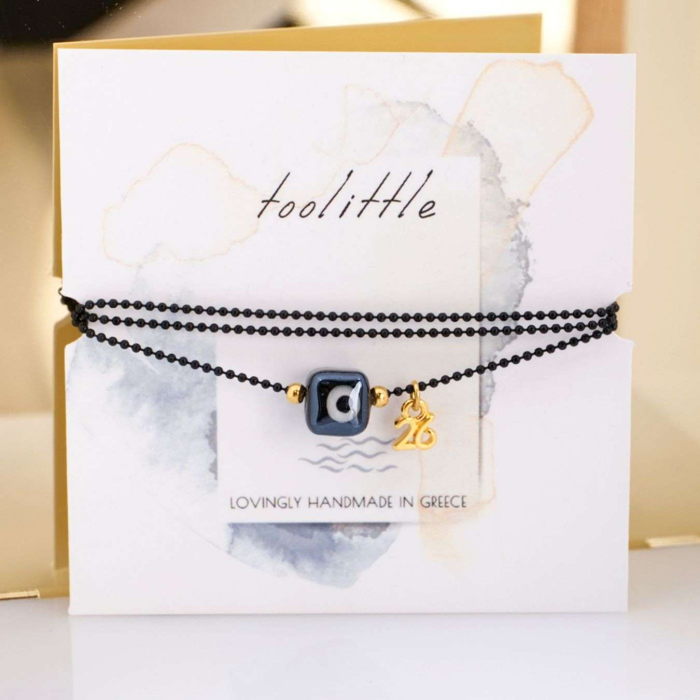 Handmade 2026 Lucky Necklace – Ceramic Evil Eye — Pendants & charms from Toolittle — additional view 2