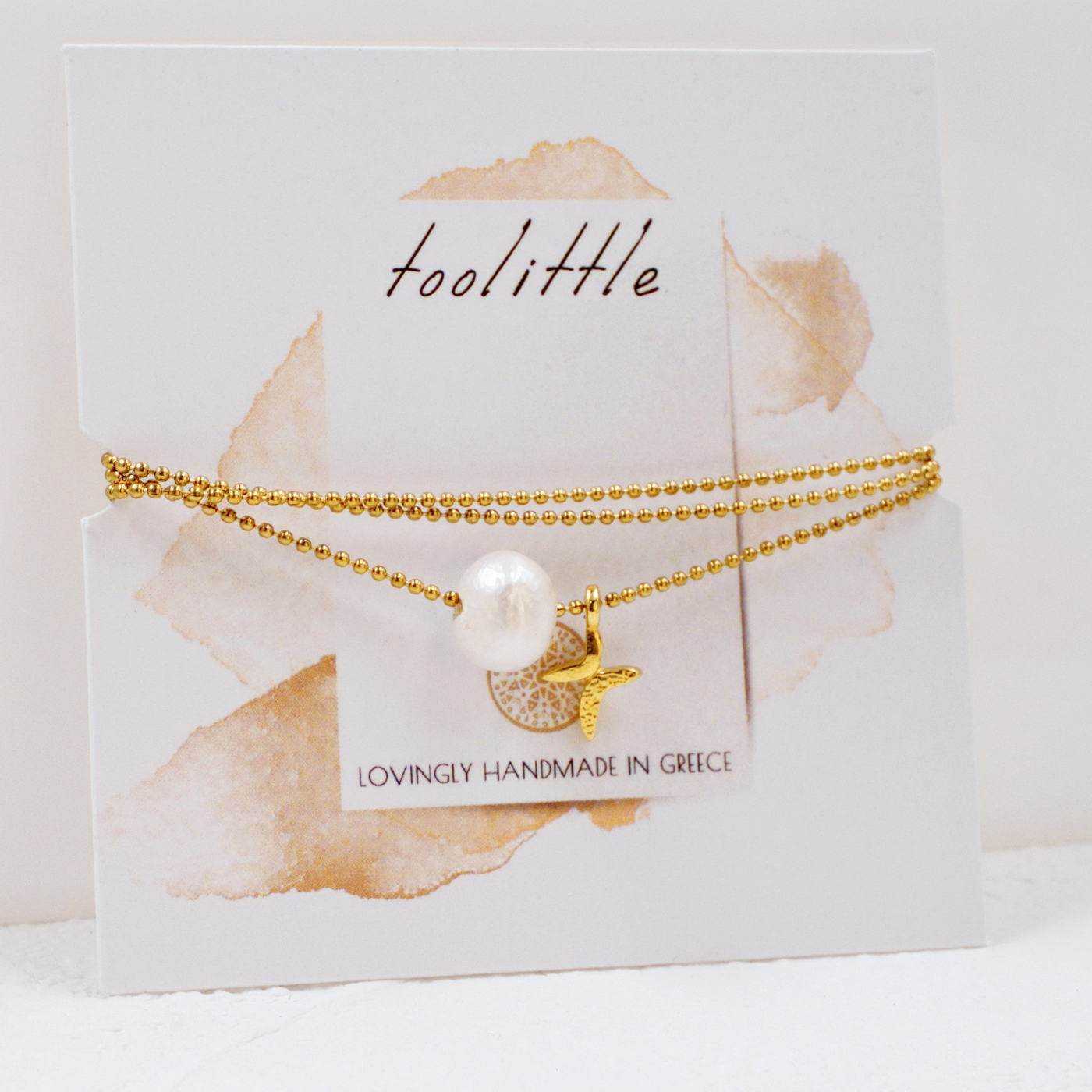 Pearl & Cross short necklace — Necklaces from Toolittle — additional view 3