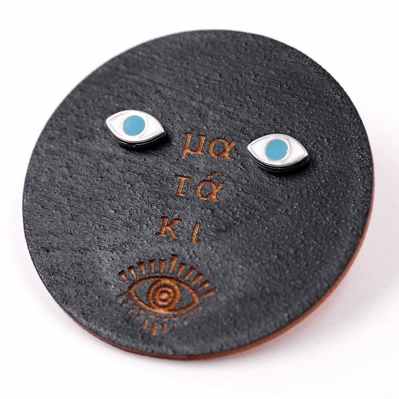Stud earrings Enamel Eye — Earrings from Toolittle — additional view 2