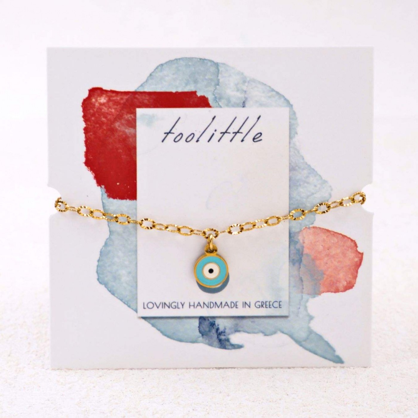 Stainless Steel Jewelry: Gold-plated Bracelet with Evil Eye — Bracelets from Toolittle — additional view 2