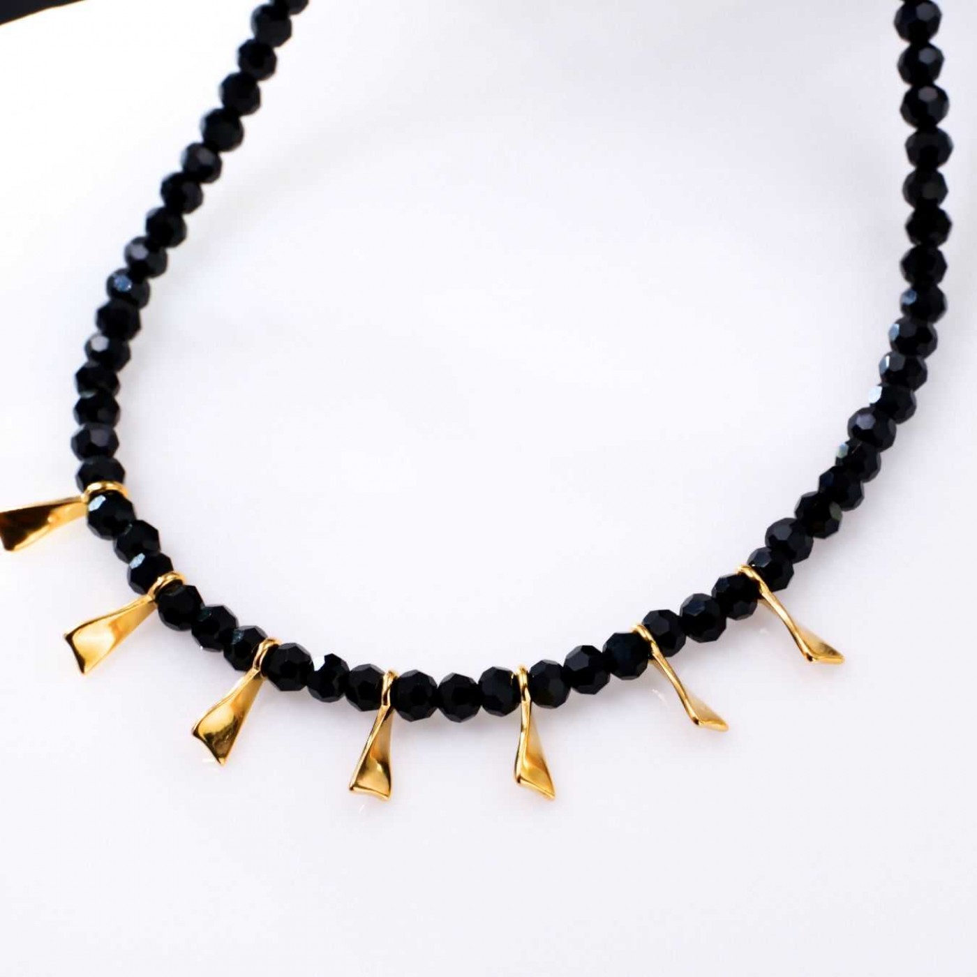 Crystal Jewelry: Handmade Necklace with Gold-plated Parts — Necklaces from Toolittle — additional view 2