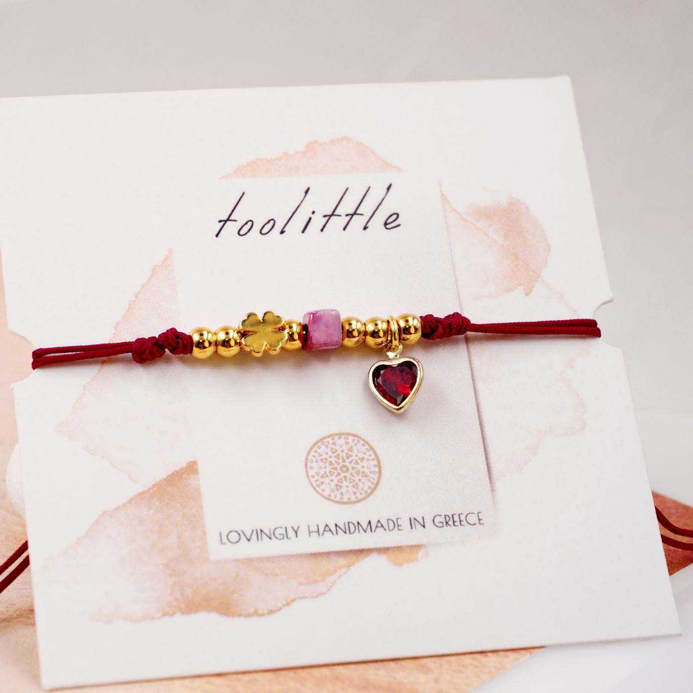 Red Cord Makrame Bracelet — Bracelets from Toolittle — additional view 2