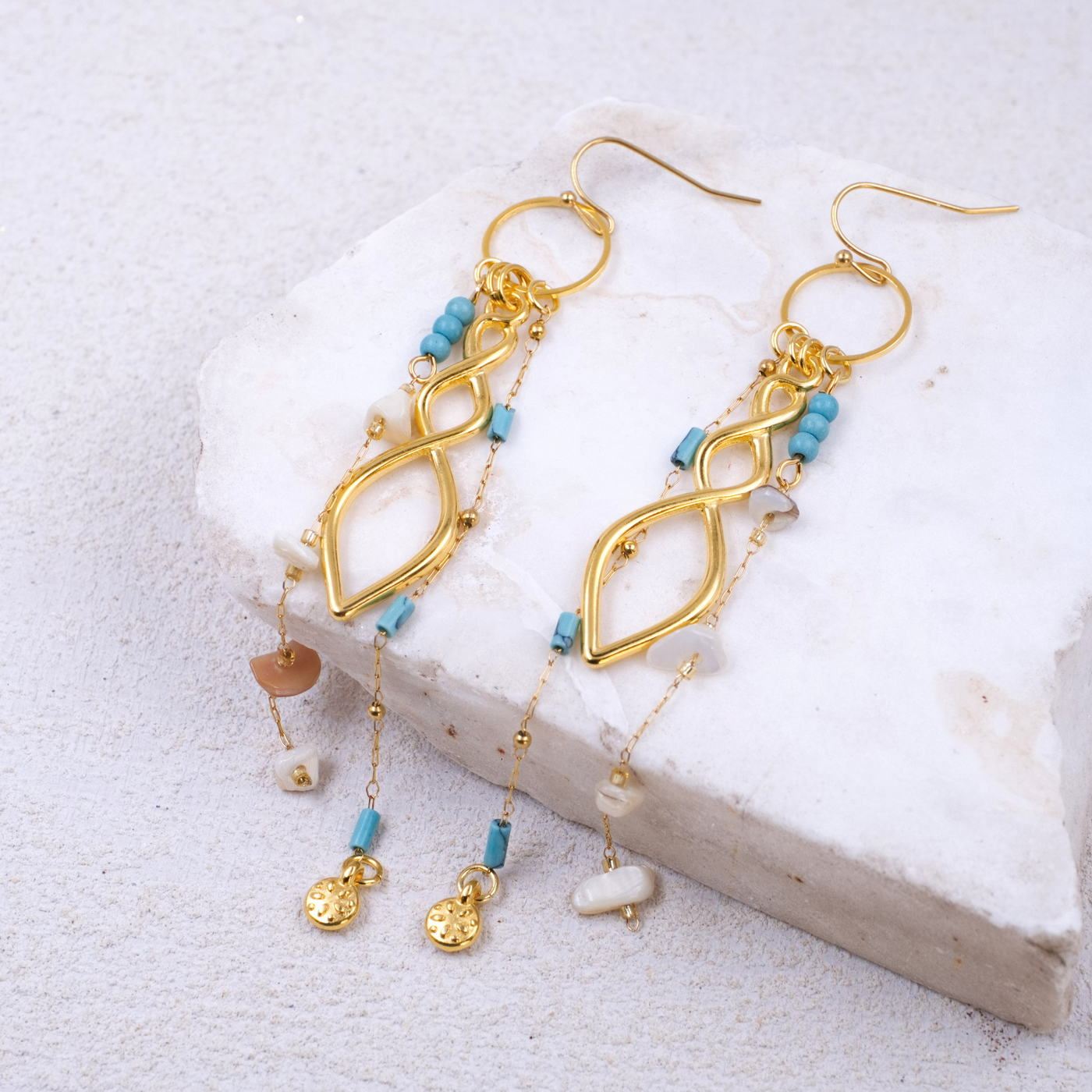 Semiprecious Stones Earrings — Earrings from Toolittle — additional view 2