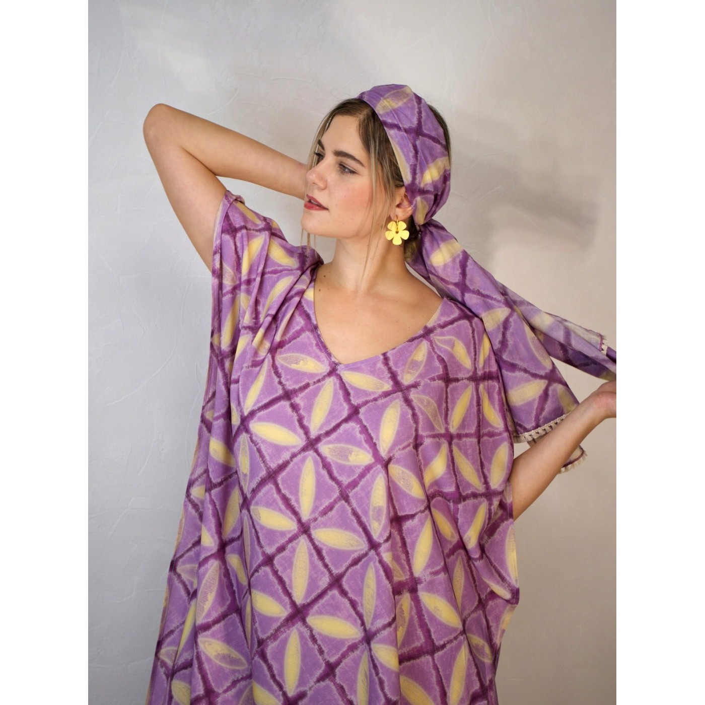 KOKKOSAMMOU Maxi caftan Corfu — Dresses from Toolittle — additional view 7