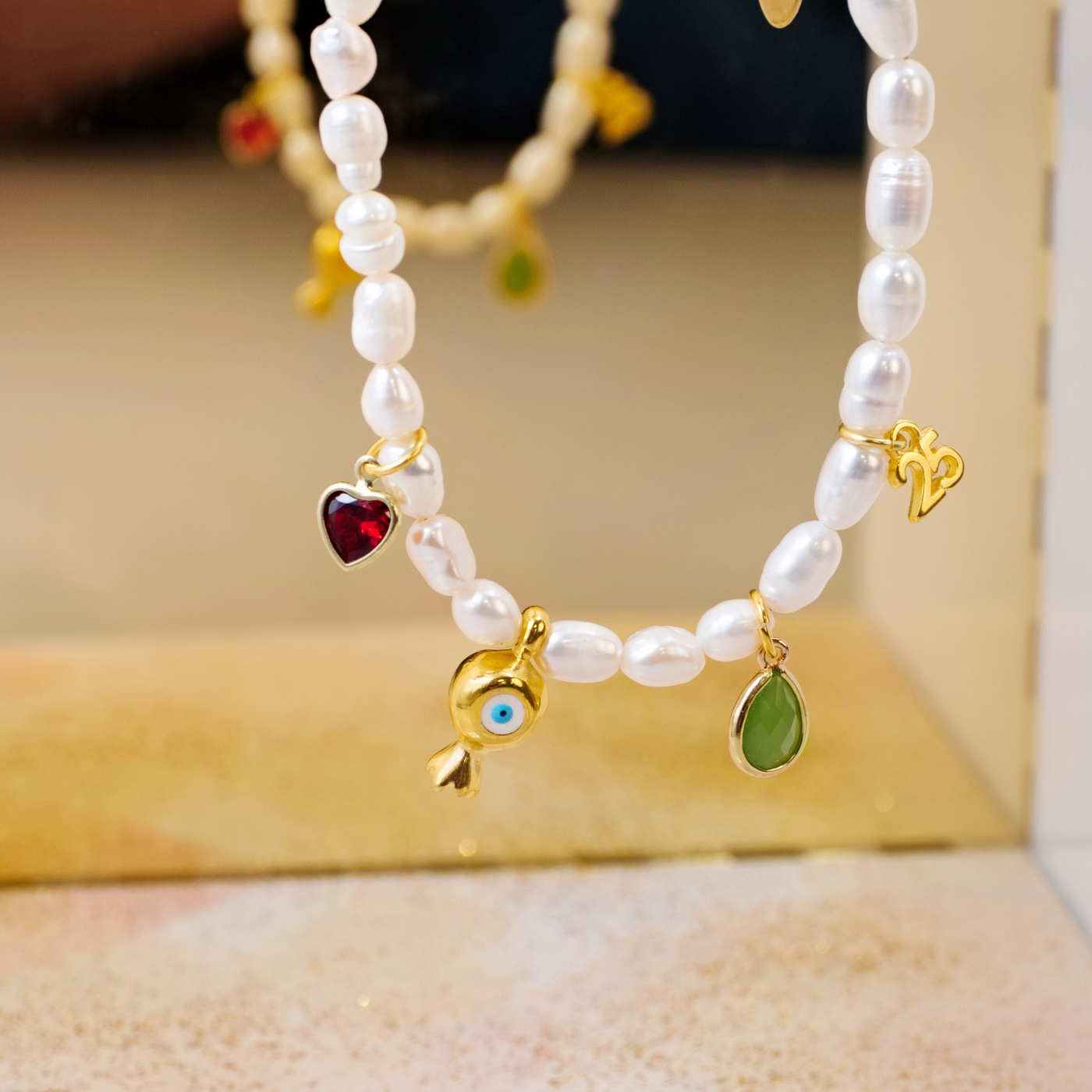 Fresh Water Pearls Lucky Bracelet — Pendants & charms from Toolittle — additional view 3
