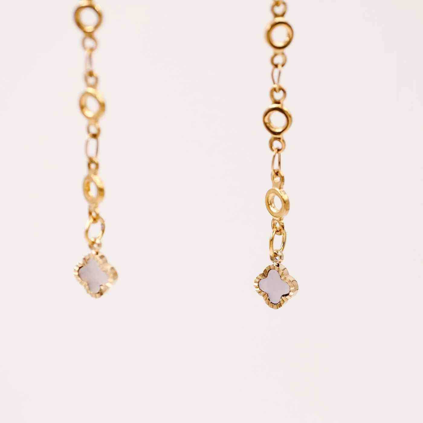 Earrings inox with mother of pearl — Earrings from Toolittle — additional view 4