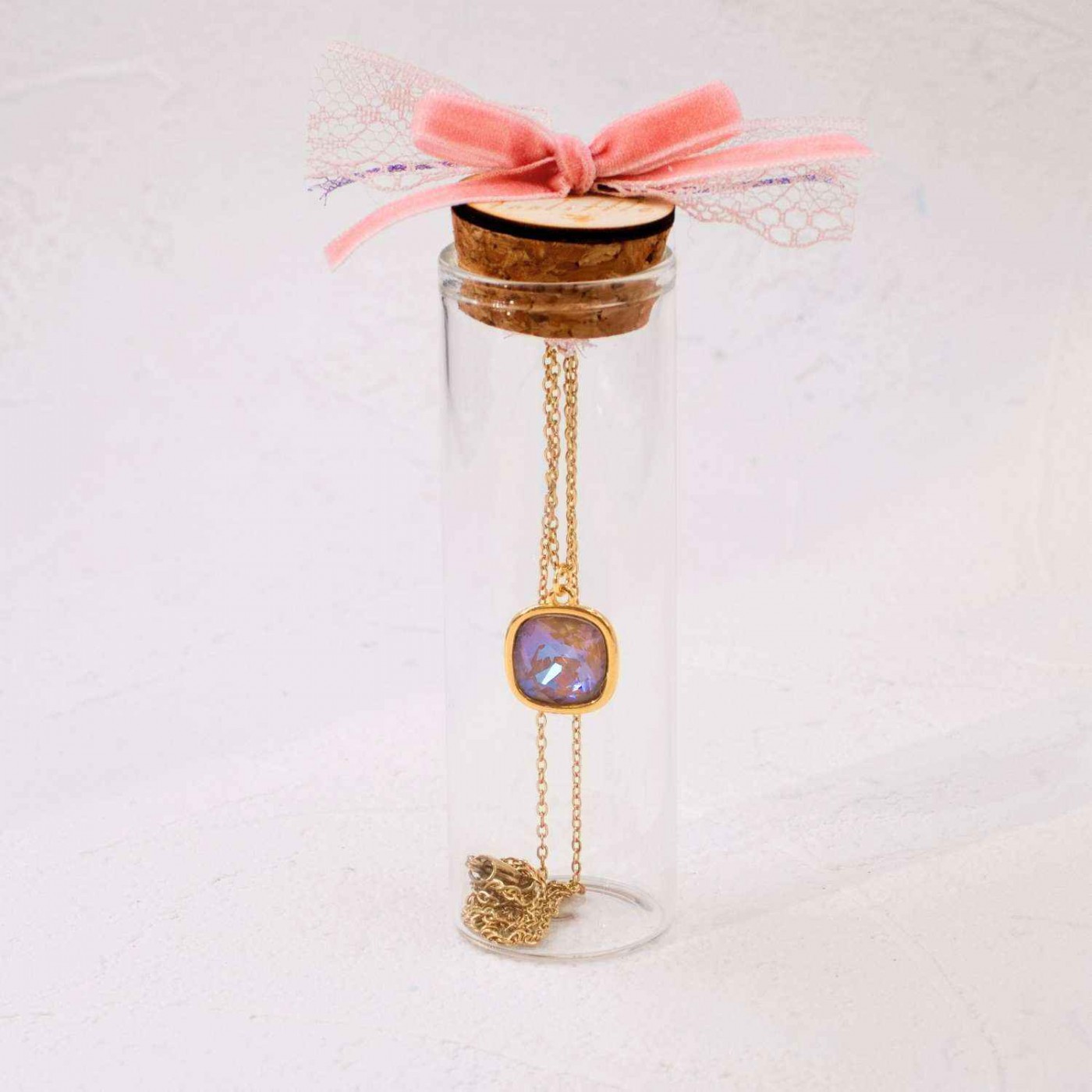 Swarovski Crystal Bottle Necklace — Necklaces from Toolittle — additional view 2