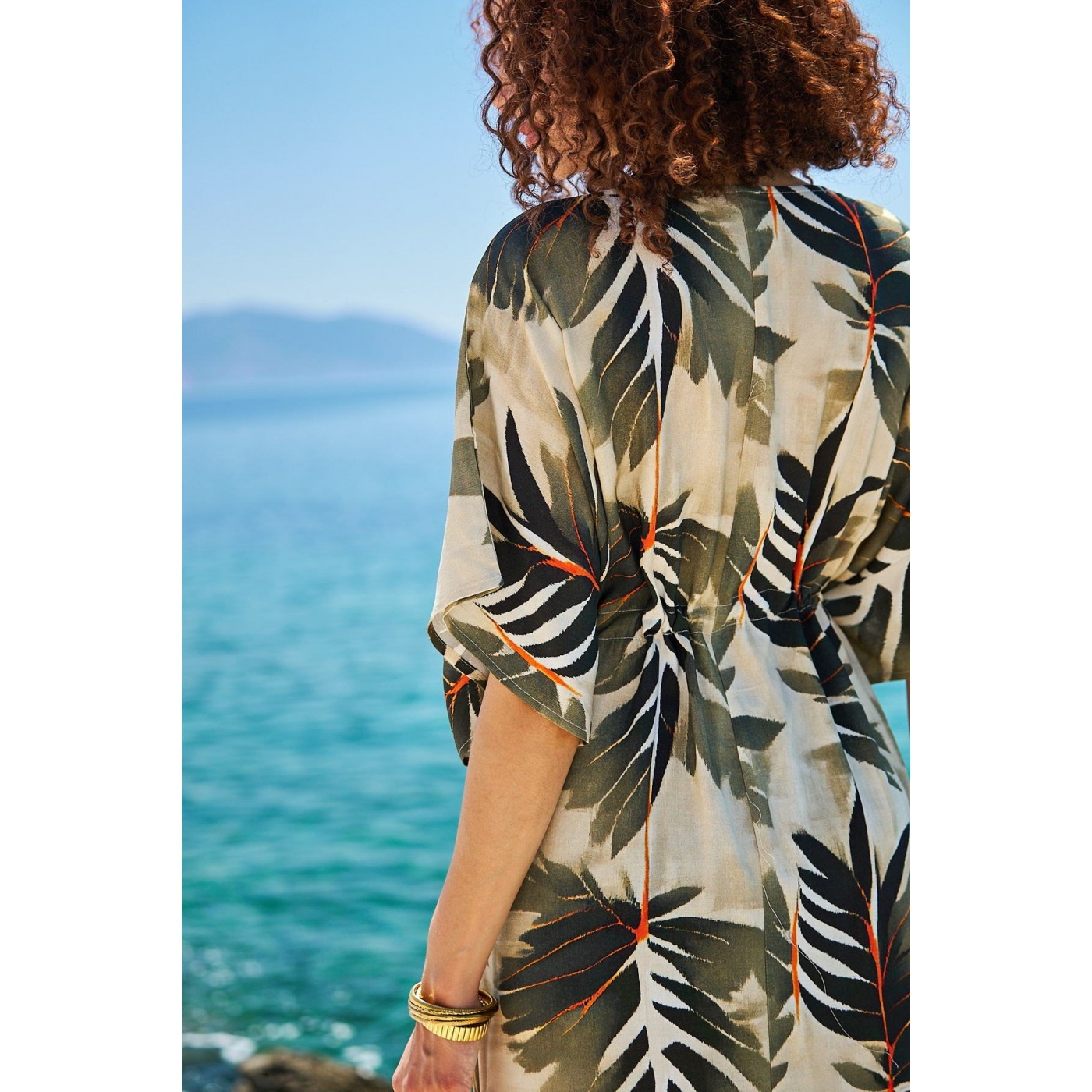 KOKKOSAMMOU Caftan Delphi with front tie — Dresses from Toolittle — additional view 2