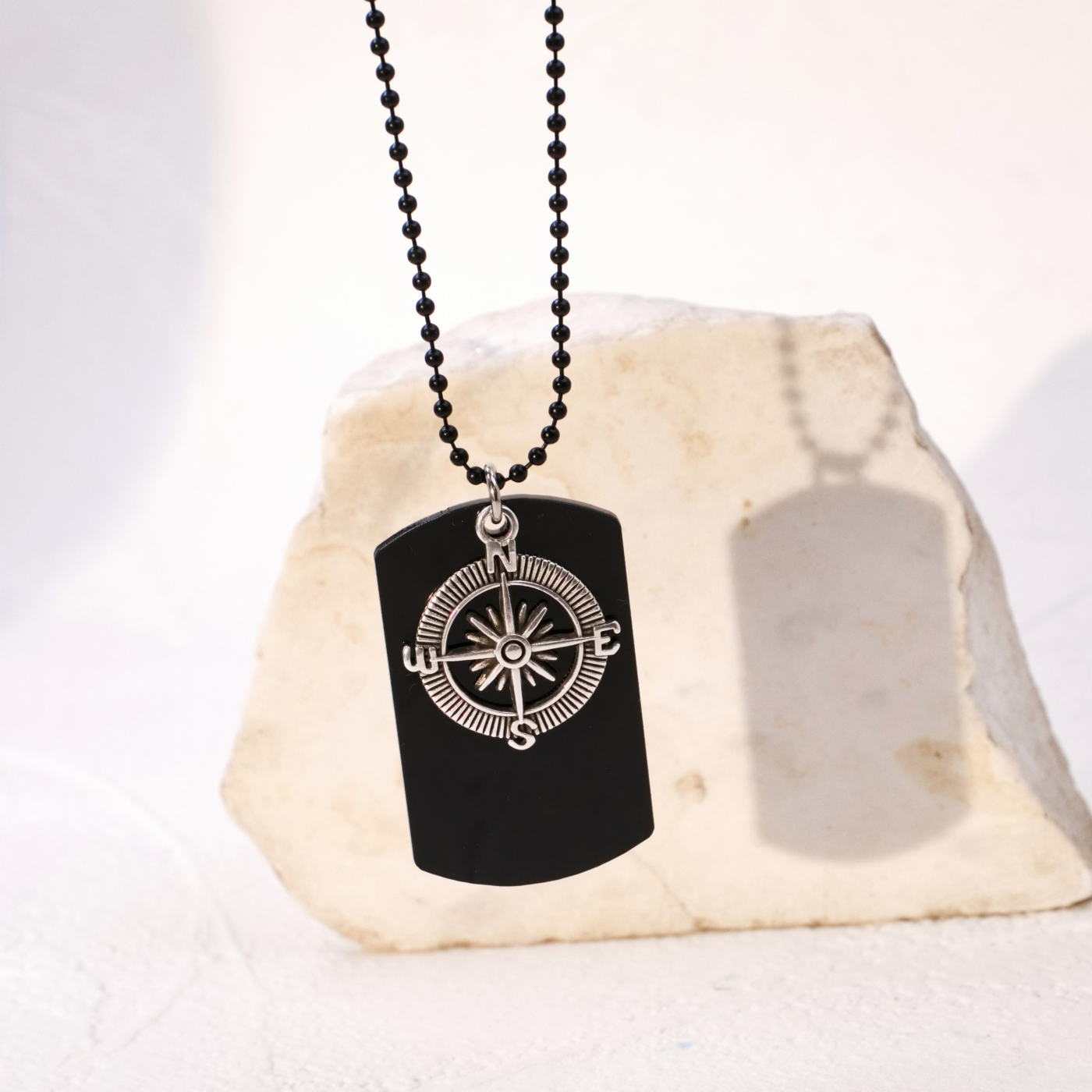 Compass Men's Necklace — Necklaces from Toolittle — additional view 2