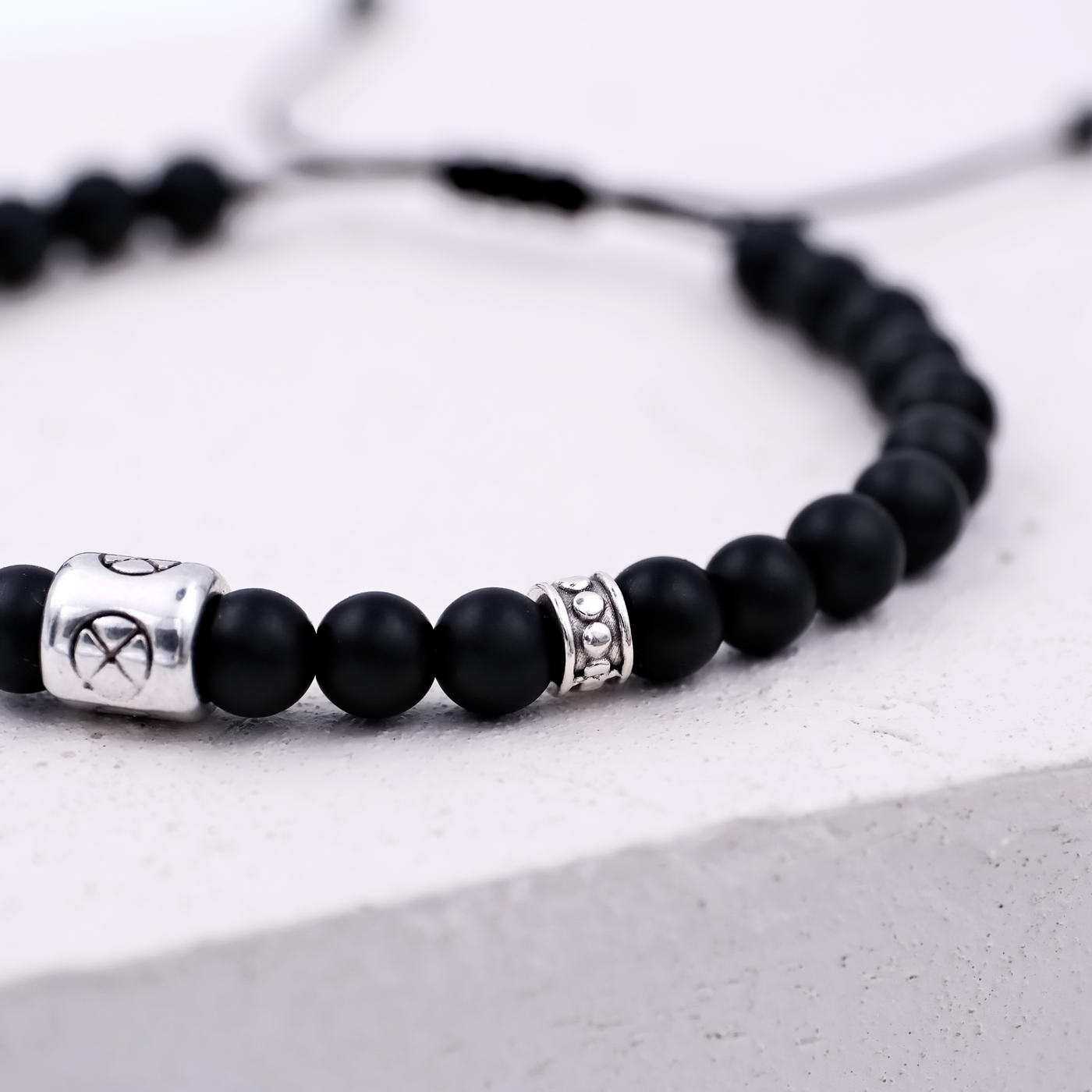 Bracelet for men with semiprecious beads — Bracelets from Toolittle — additional view 3
